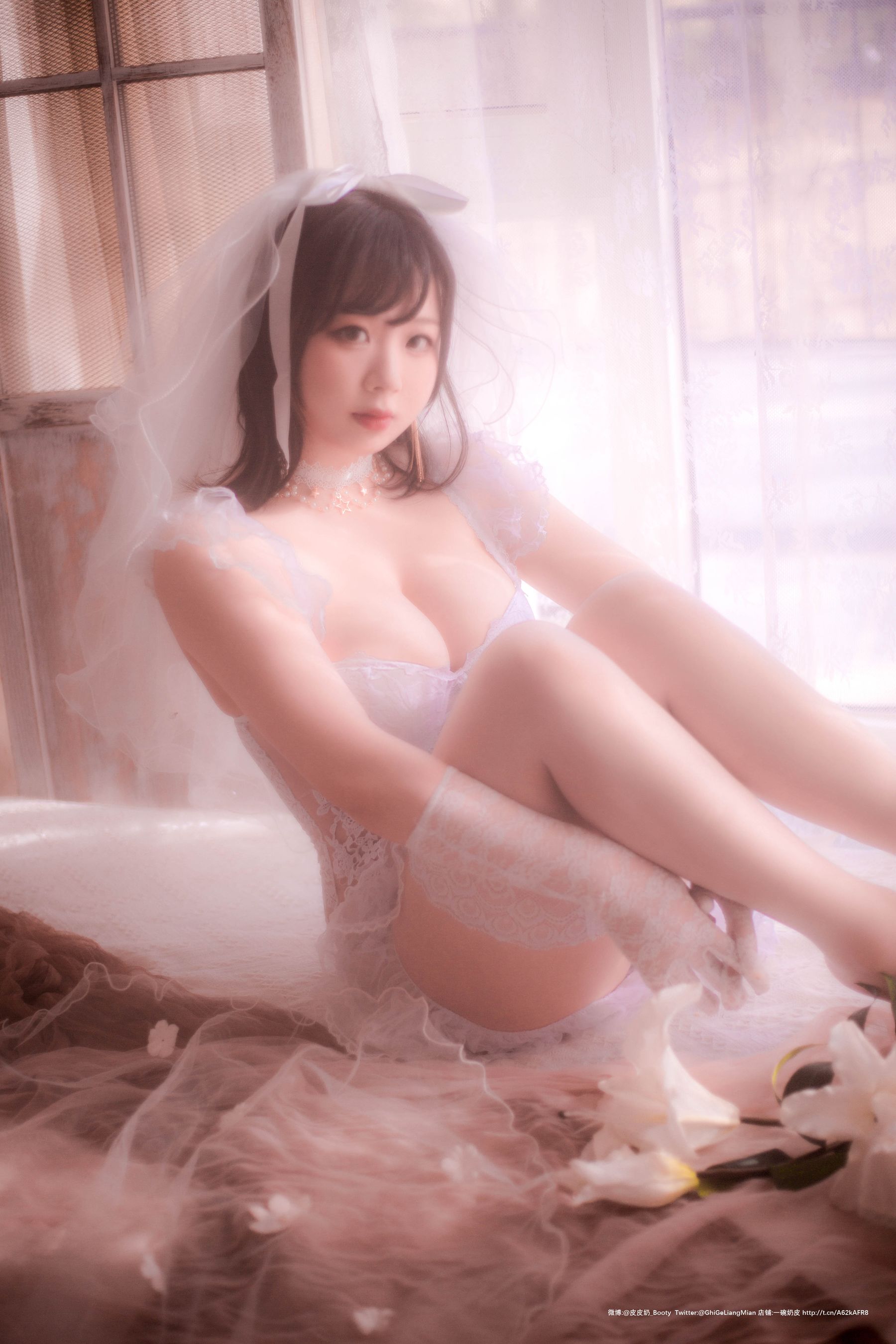 [Cosplay写真] 皮皮奶可可爱了啦 - 朦胧婚纱