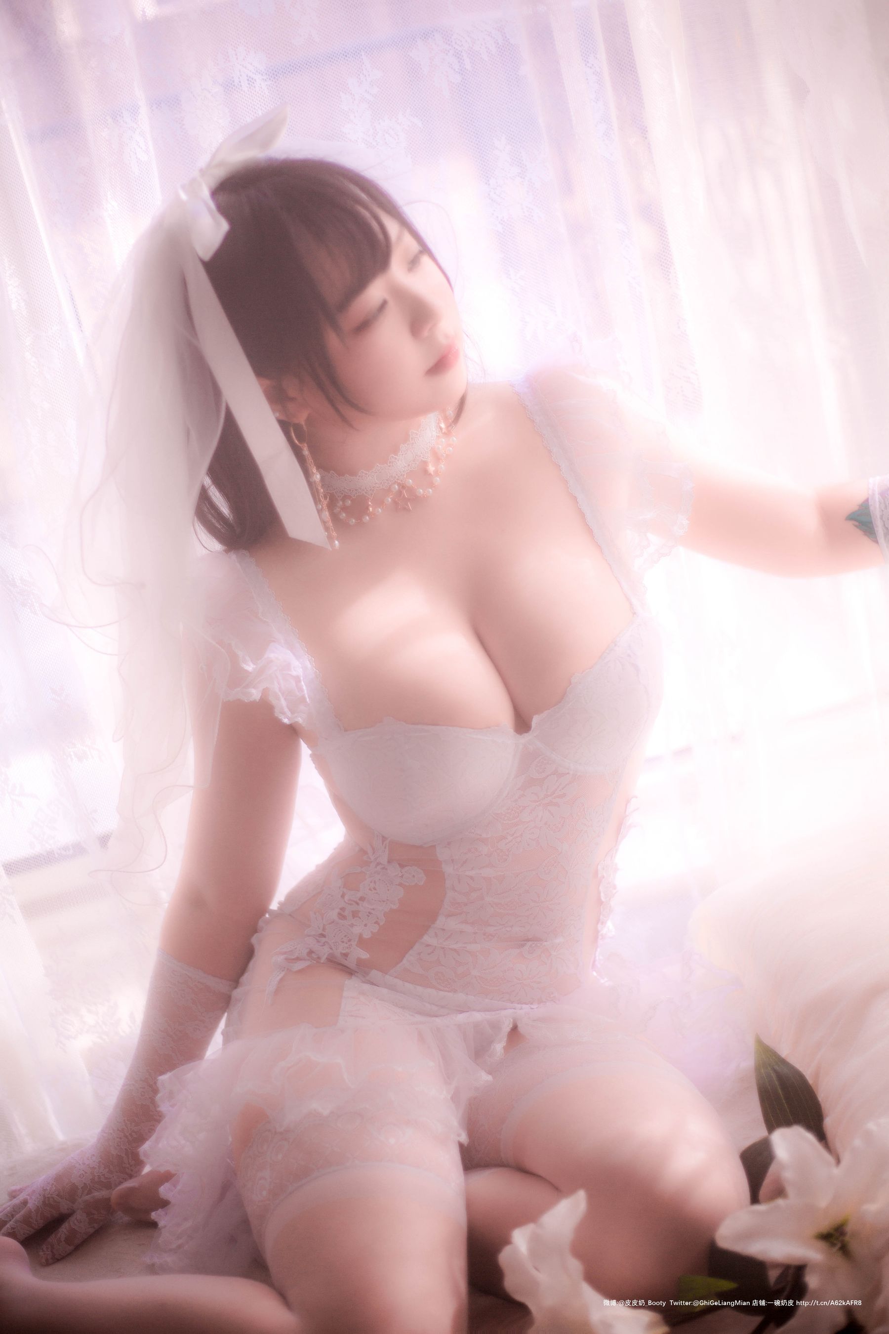 [Cosplay写真] 皮皮奶可可爱了啦 - 朦胧婚纱