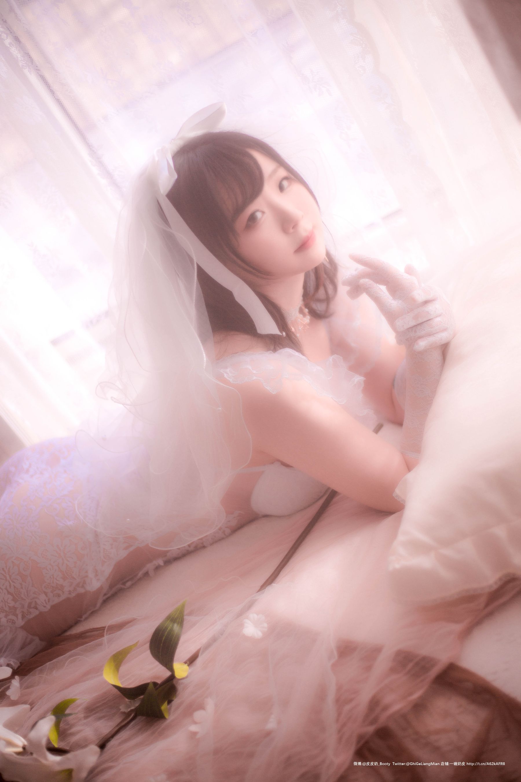 [Cosplay写真] 皮皮奶可可爱了啦 - 朦胧婚纱