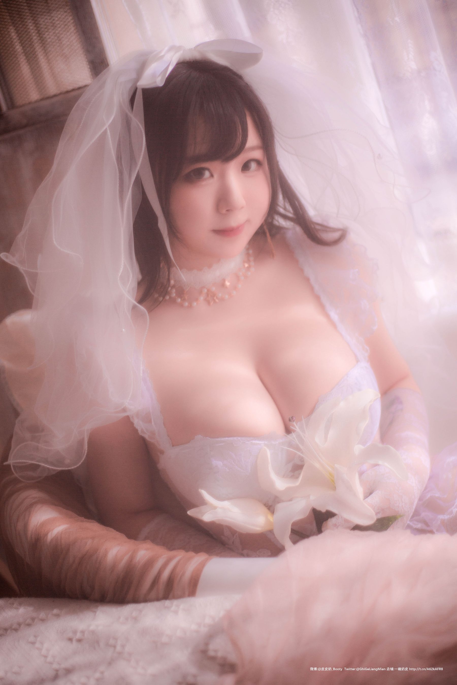 [Cosplay写真] 皮皮奶可可爱了啦 - 朦胧婚纱