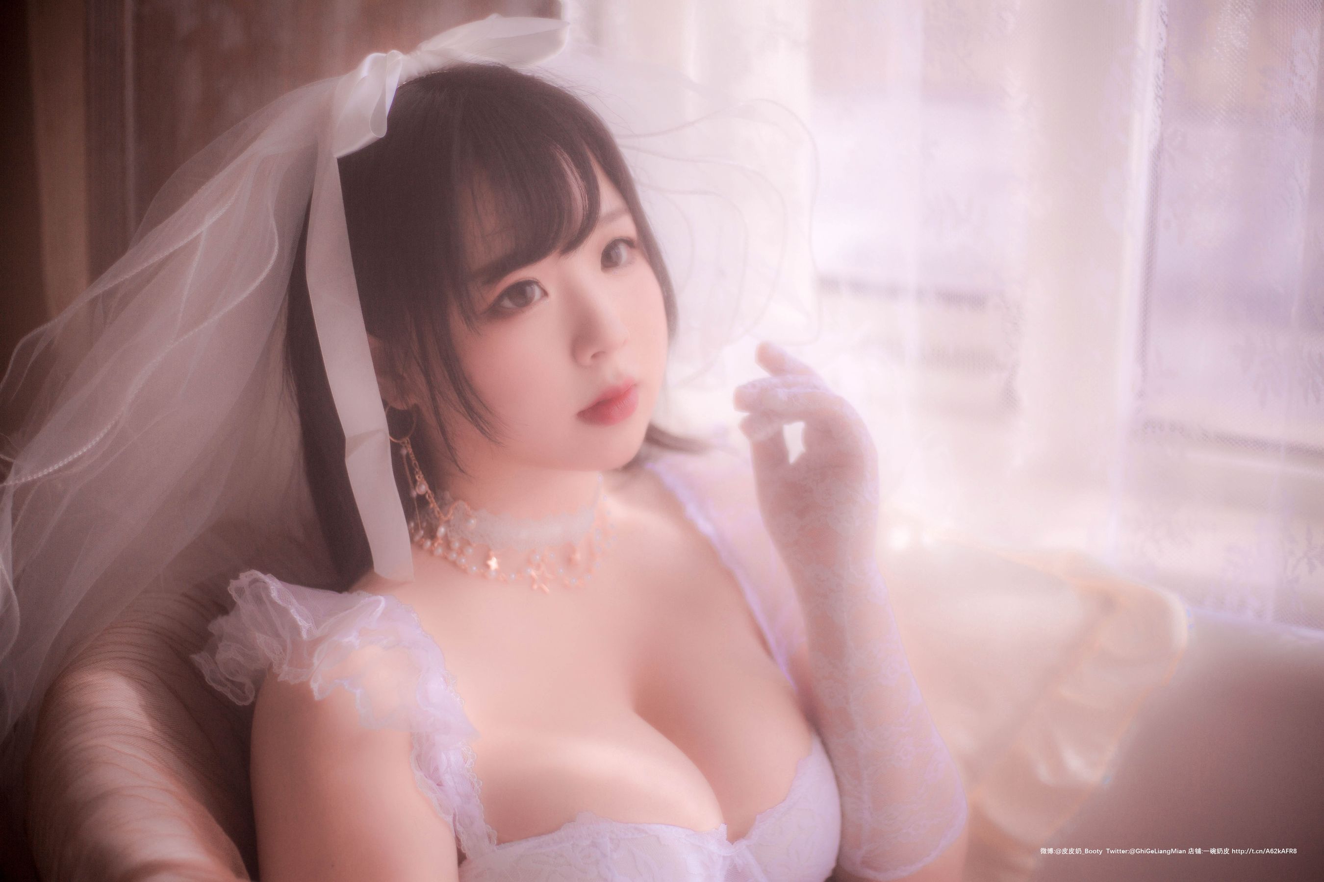 [Cosplay写真] 皮皮奶可可爱了啦 - 朦胧婚纱
