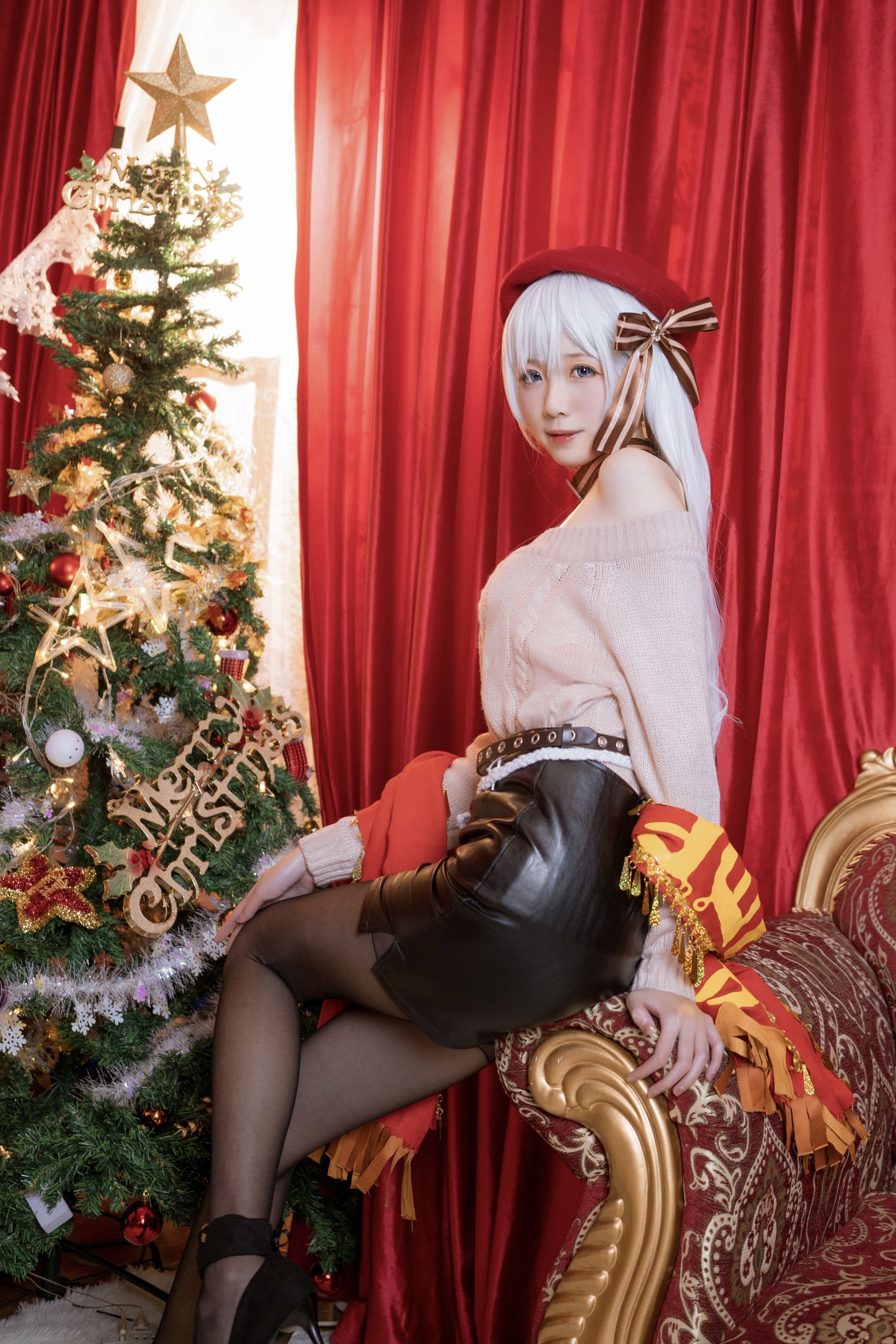 [Cosplay写真] 动漫博主炸酱沐沐 - 贝尔法斯特 女仆的购物日