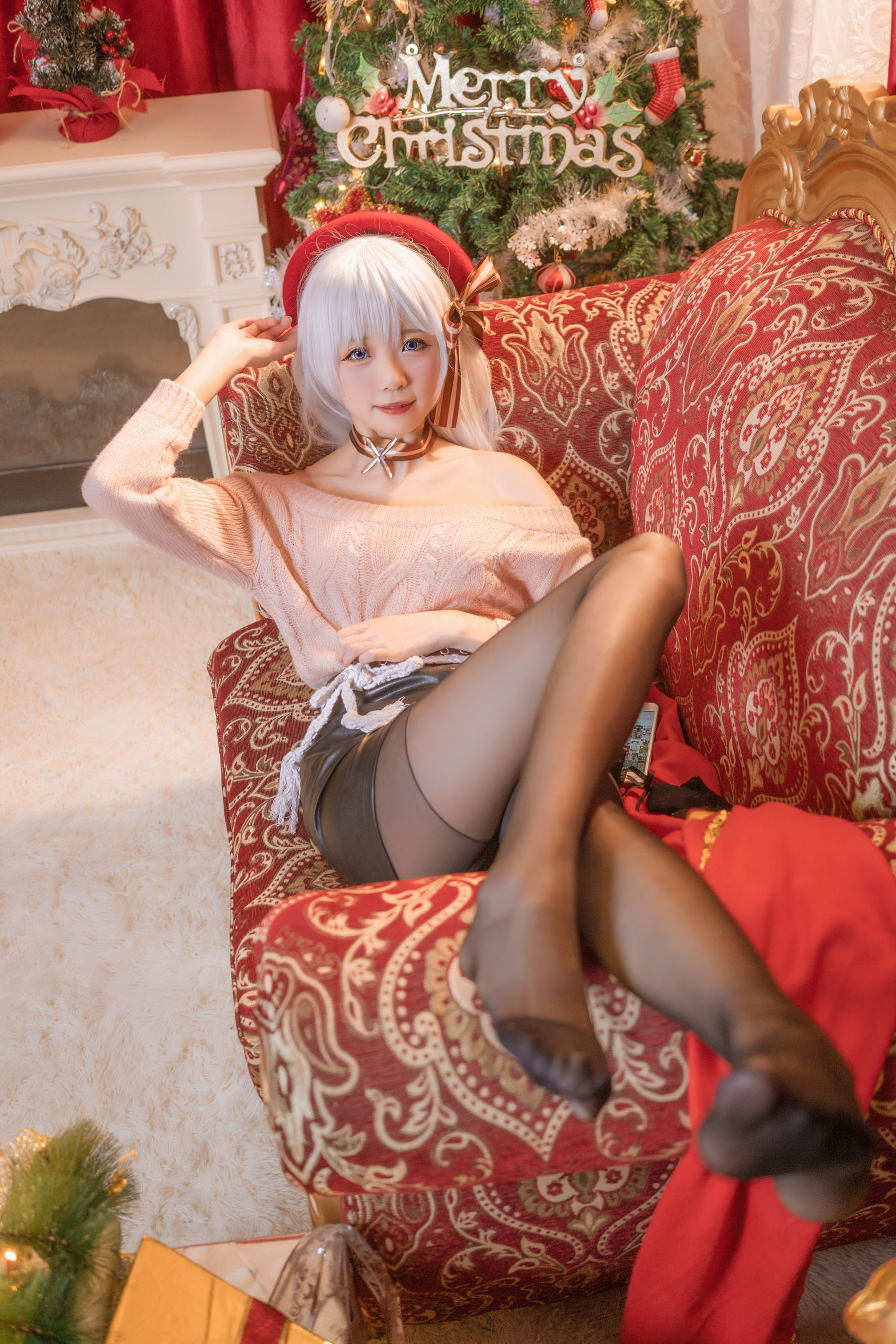 [Cosplay写真] 动漫博主炸酱沐沐 - 贝尔法斯特 女仆的购物日