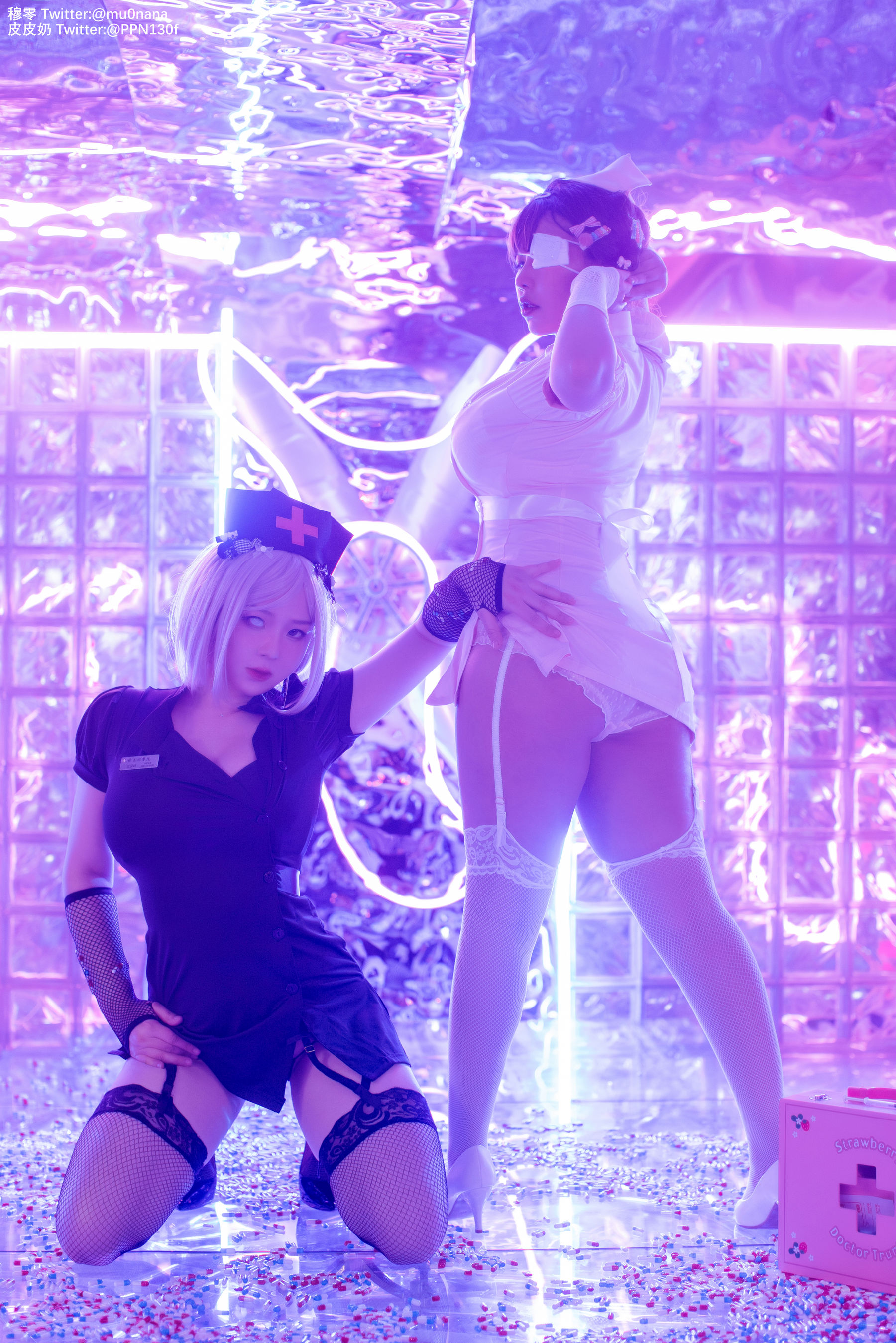 [Cosplay写真] 皮皮奶可可爱了啦 - 万圣节邪恶护士