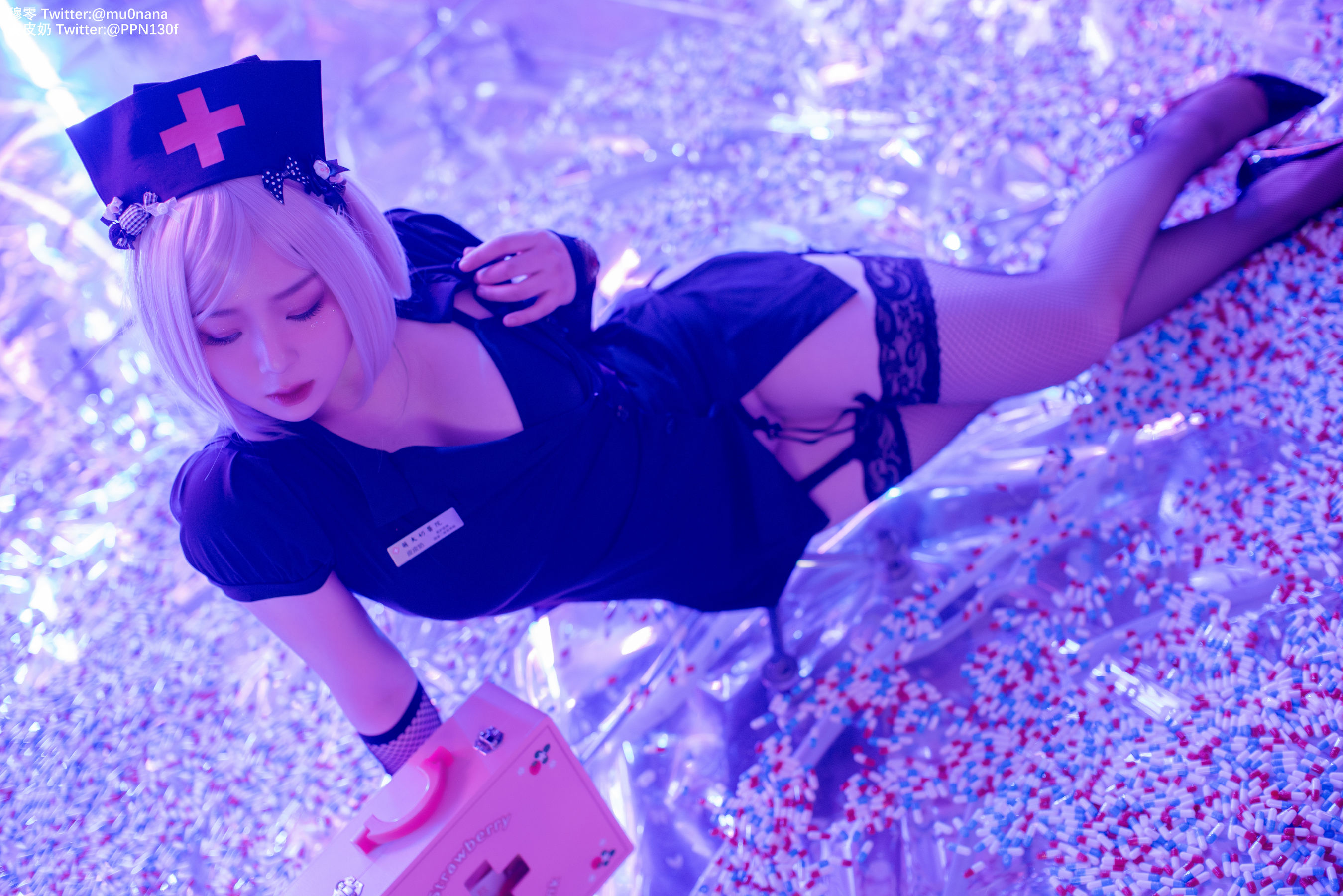 [Cosplay写真] 皮皮奶可可爱了啦 - 万圣节邪恶护士