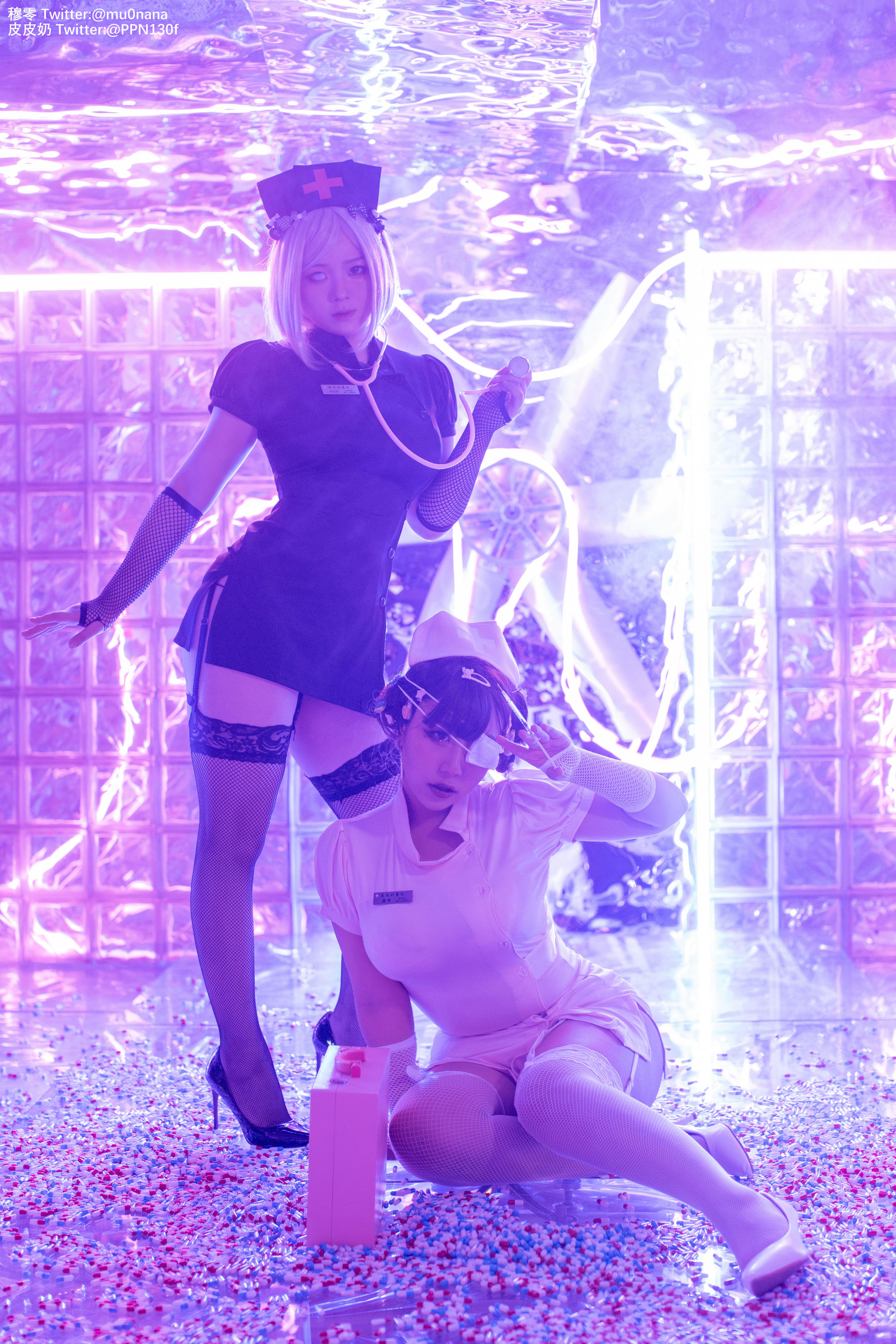 [Cosplay写真] 皮皮奶可可爱了啦 - 万圣节邪恶护士