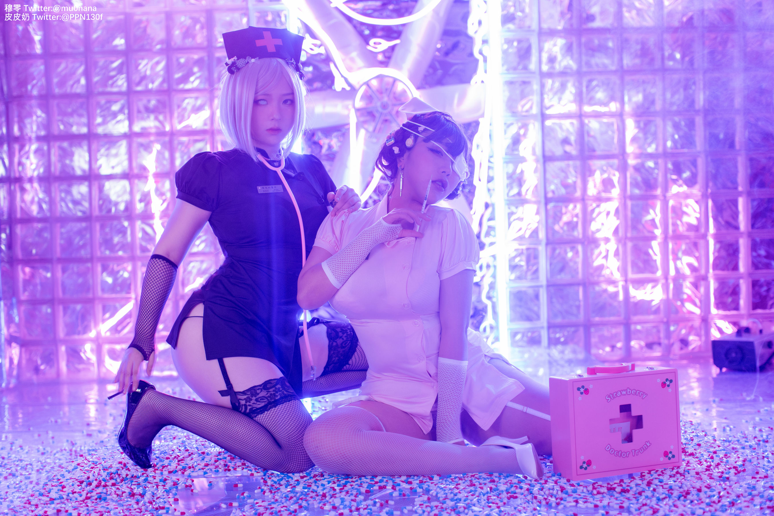 [Cosplay写真] 皮皮奶可可爱了啦 - 万圣节邪恶护士