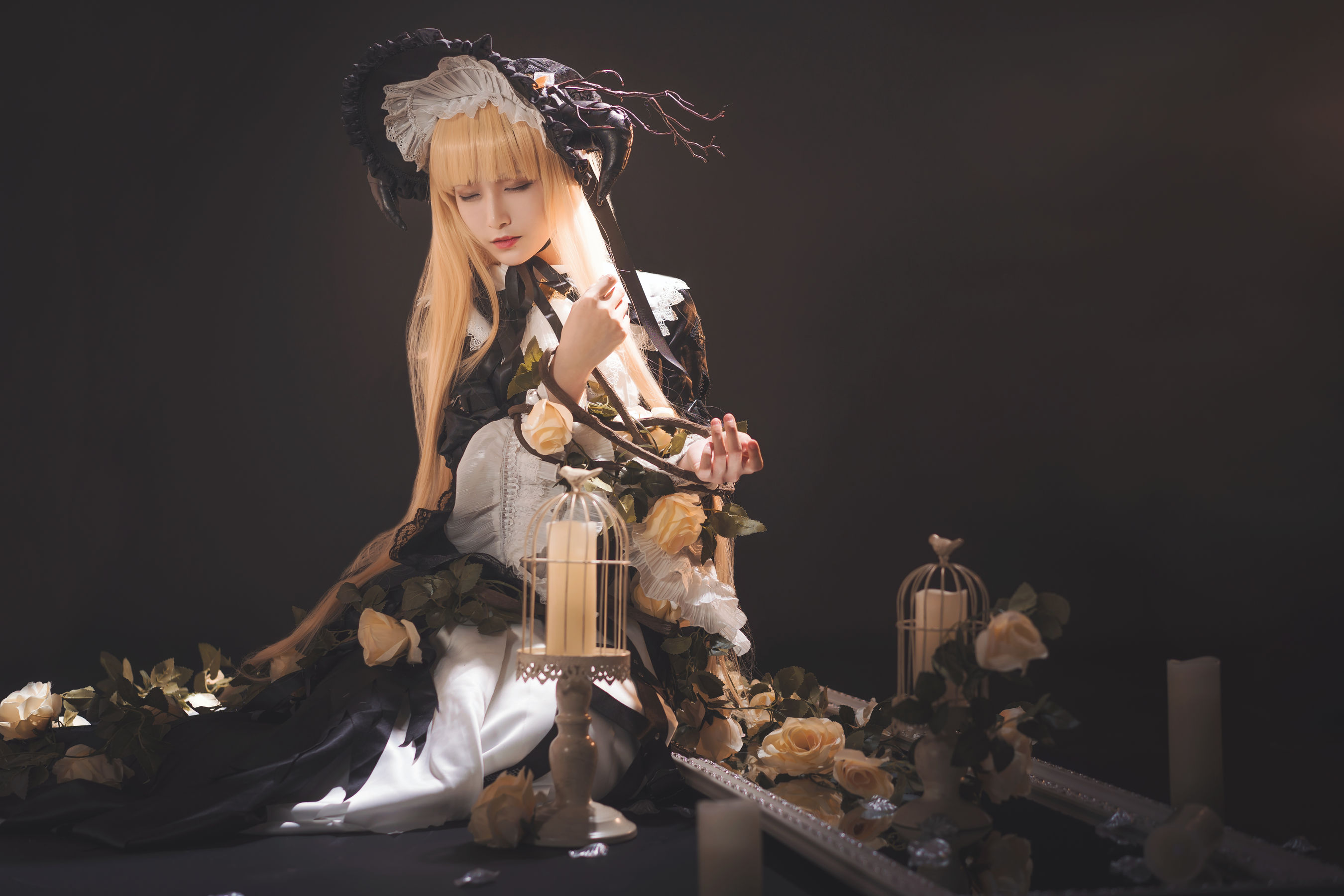 [Cosplay写真] 动漫博主铁板烧鬼舞w - 夜莺