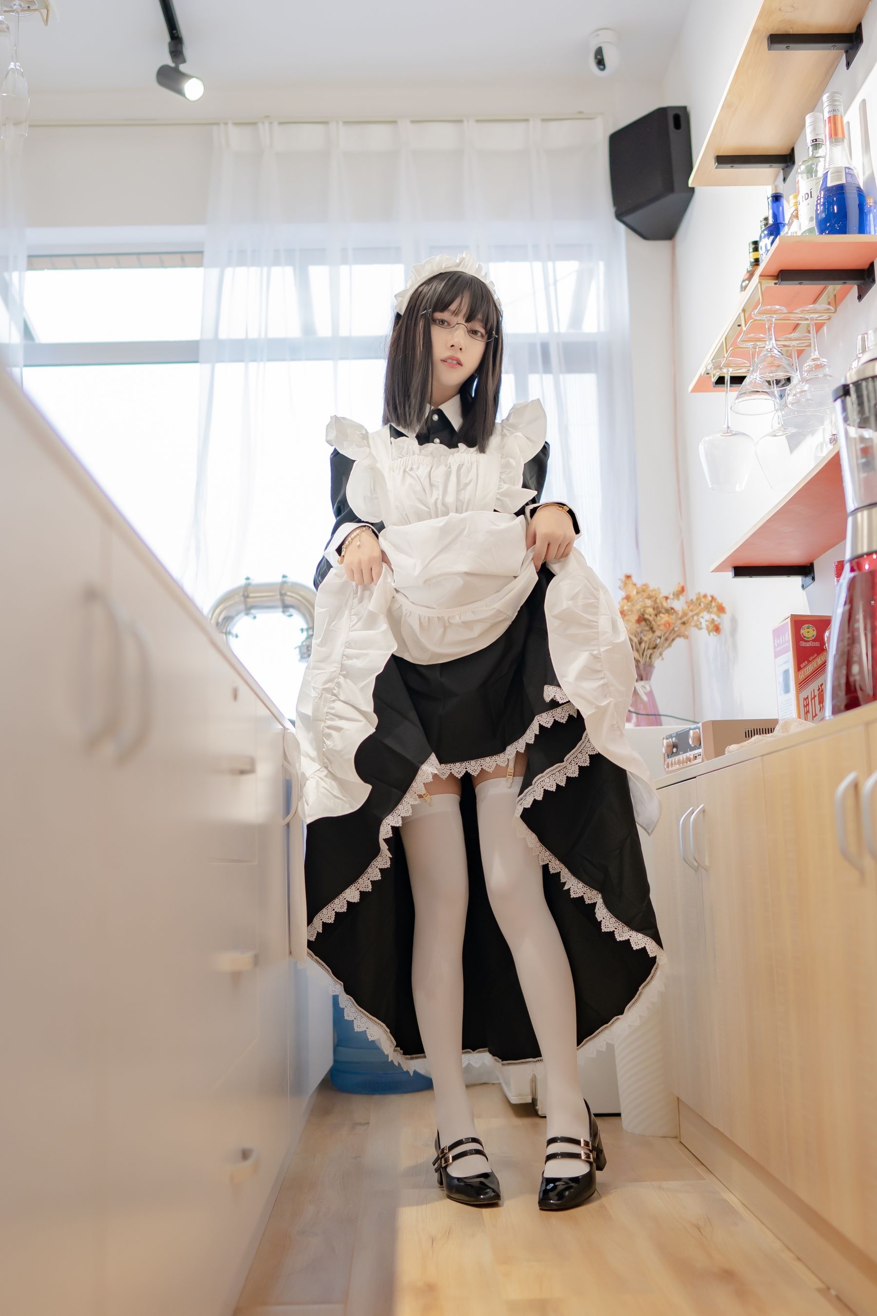 [Cosplay写真] 斗鱼米线线sama - 女仆长裙