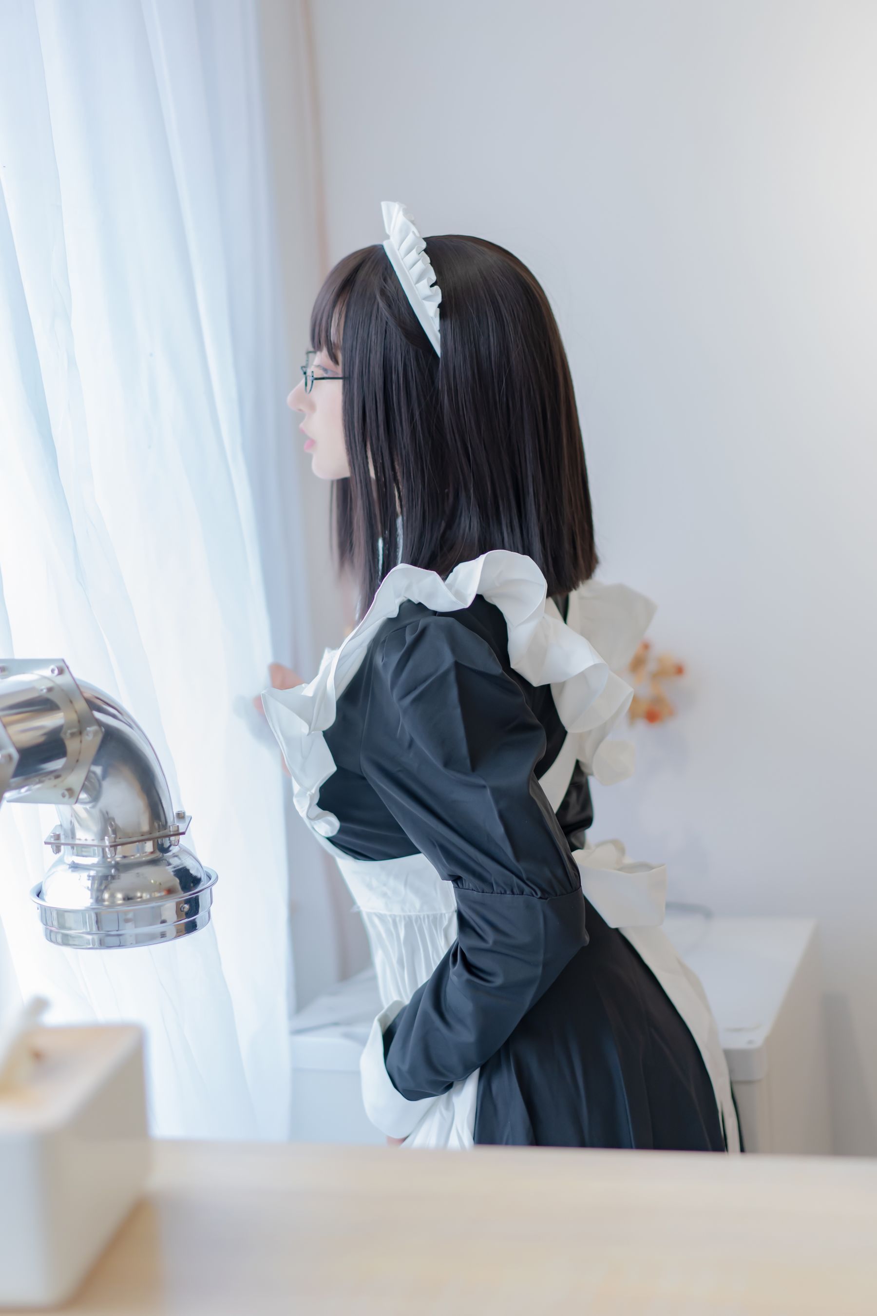 [Cosplay写真] 斗鱼米线线sama - 女仆长裙