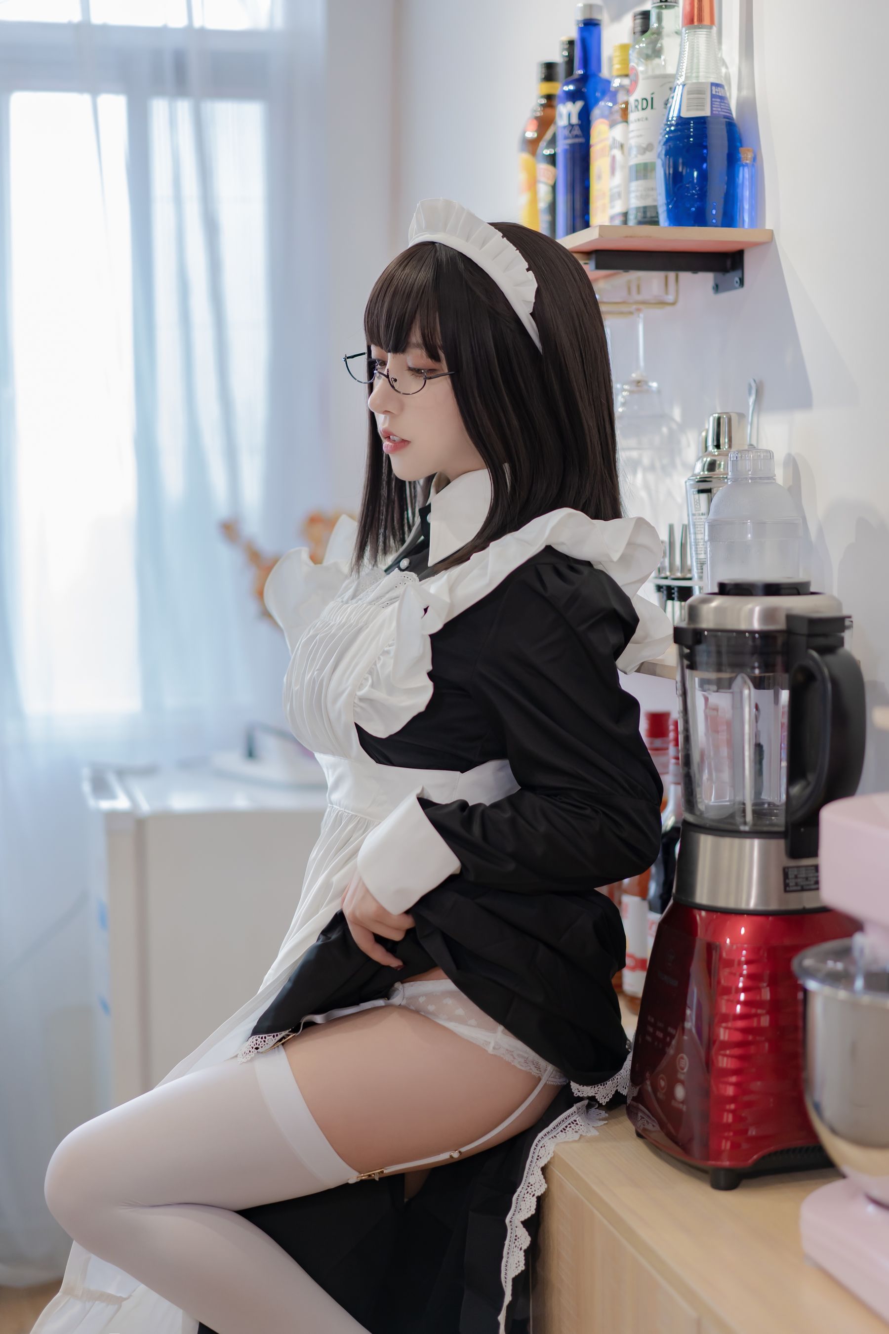 [Cosplay写真] 斗鱼米线线sama - 女仆长裙