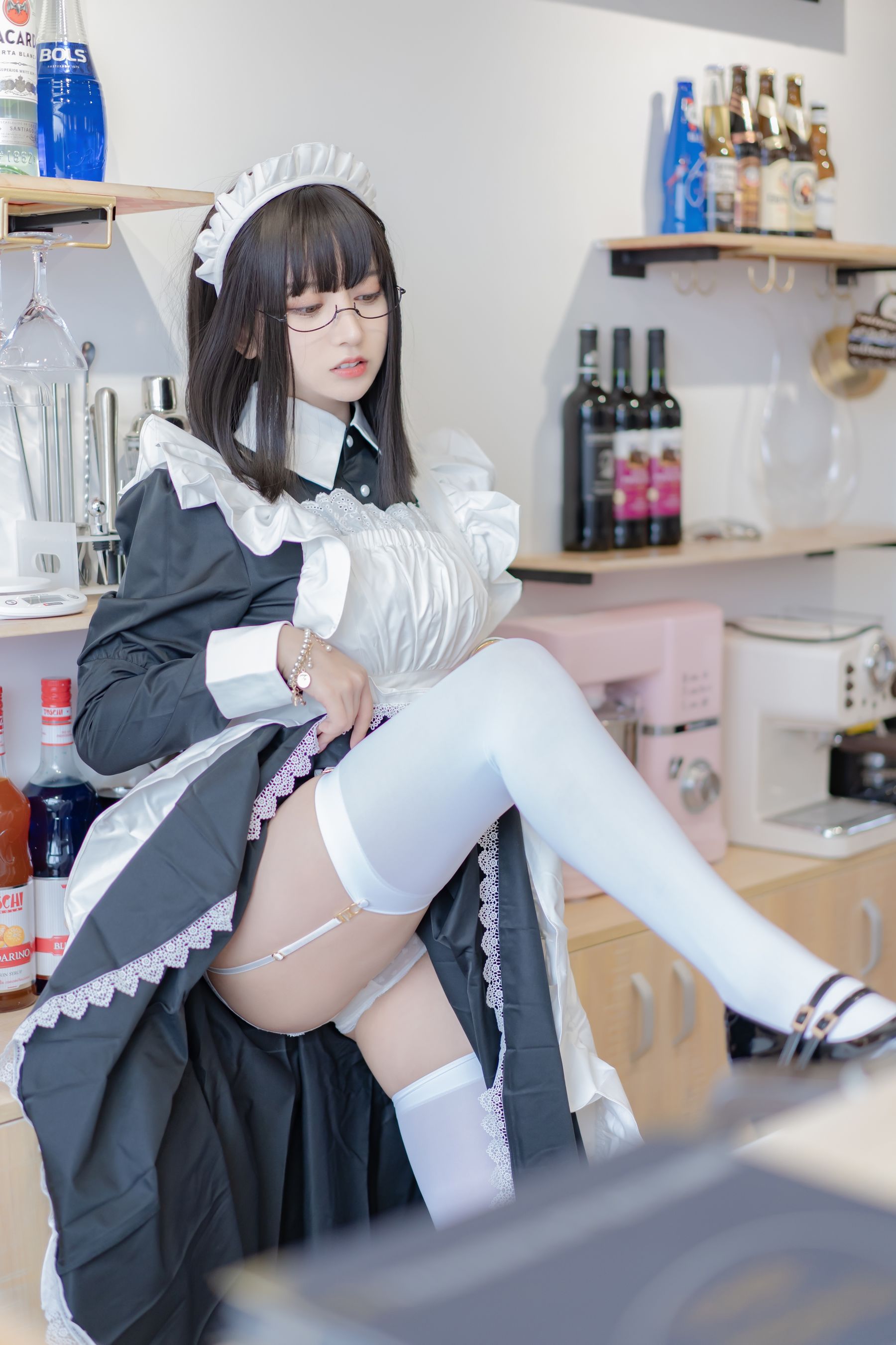 [Cosplay写真] 斗鱼米线线sama - 女仆长裙
