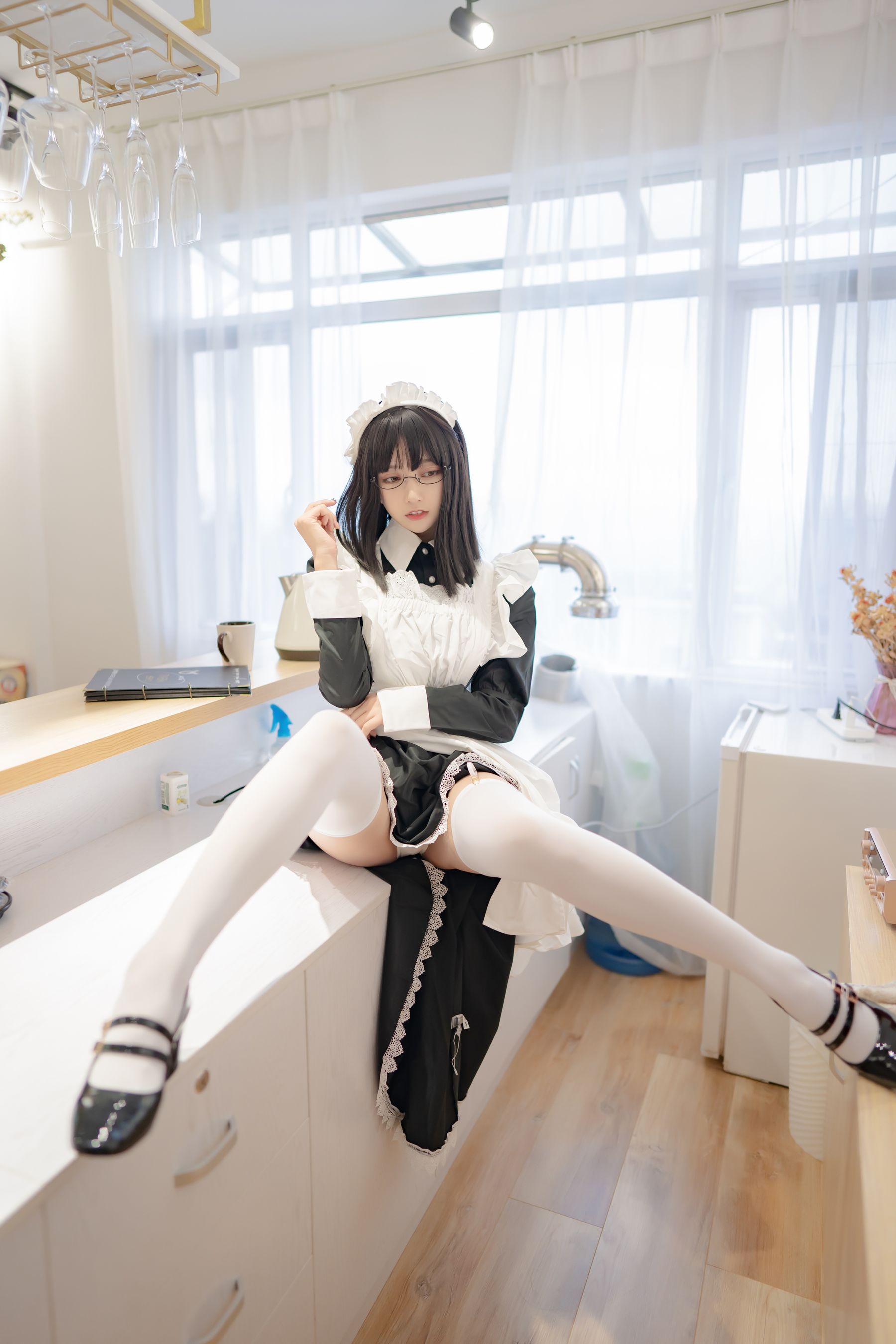 [Cosplay写真] 斗鱼米线线sama - 女仆长裙