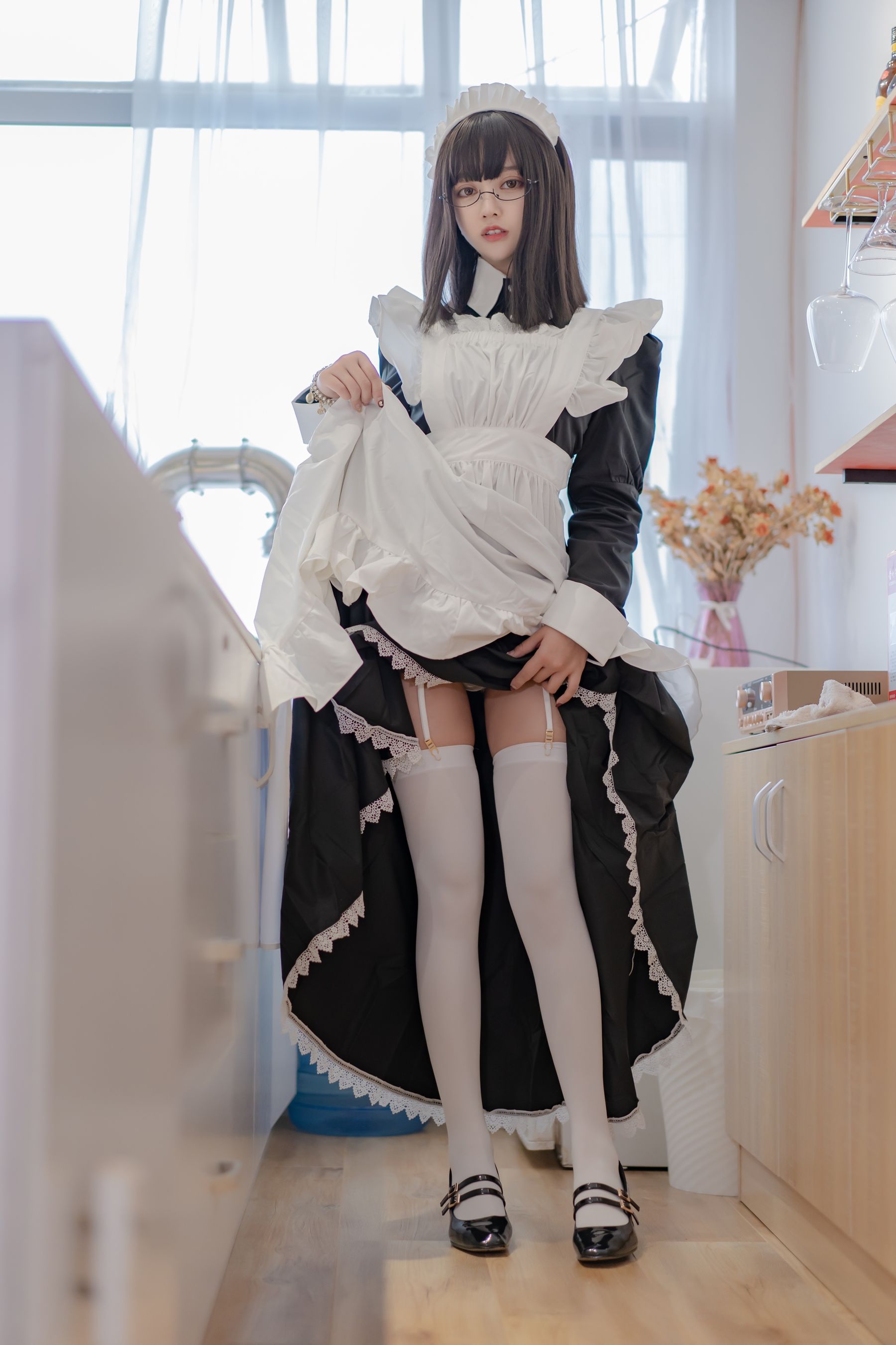 [Cosplay写真] 斗鱼米线线sama - 女仆长裙