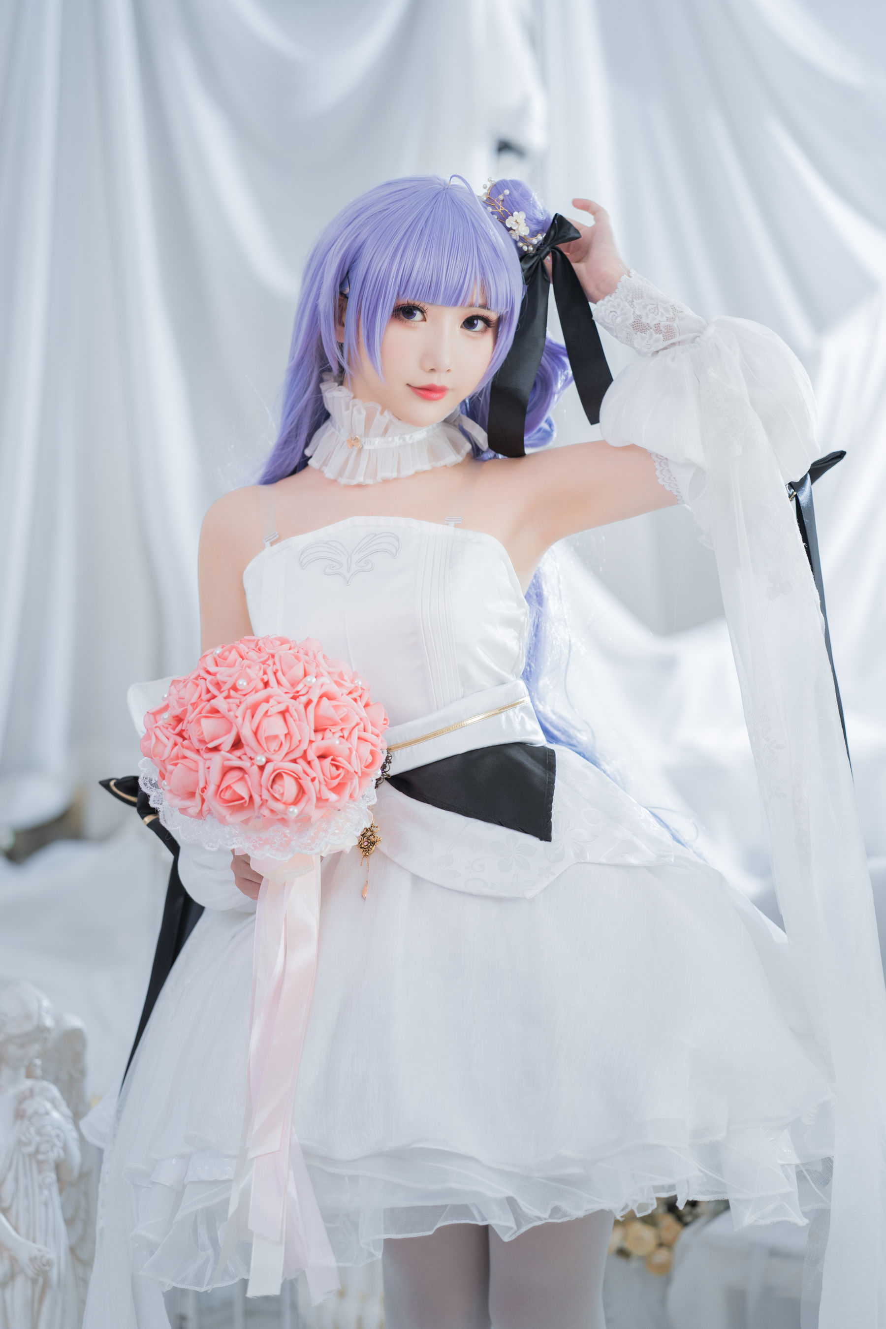 [Cosplay写真] 可爱人气Coser面饼仙儿 - 独角兽婚纱