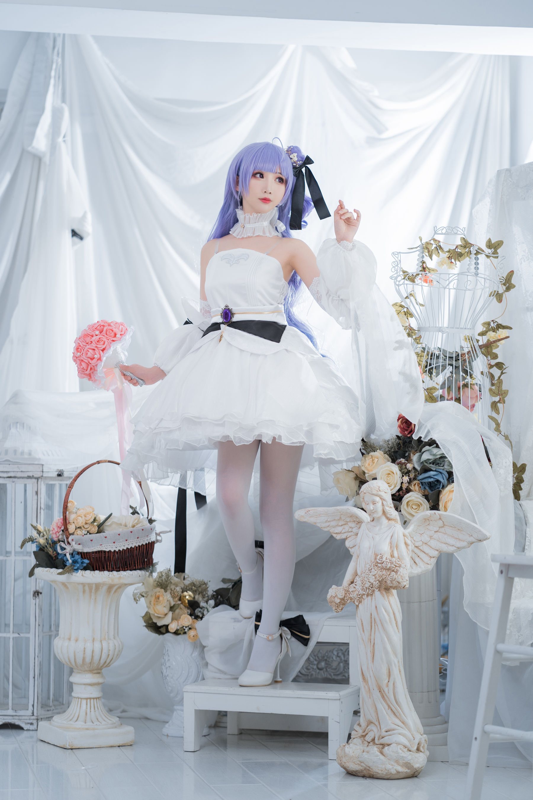[Cosplay写真] 可爱人气Coser面饼仙儿 - 独角兽婚纱