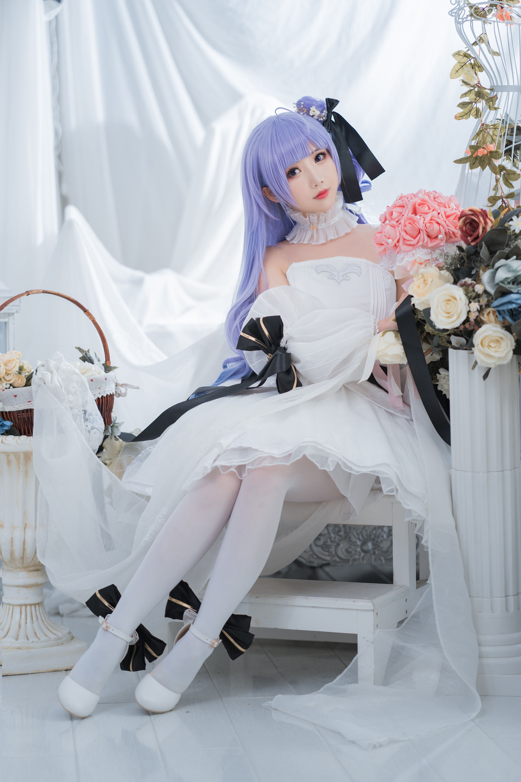 [Cosplay写真] 可爱人气Coser面饼仙儿 - 独角兽婚纱