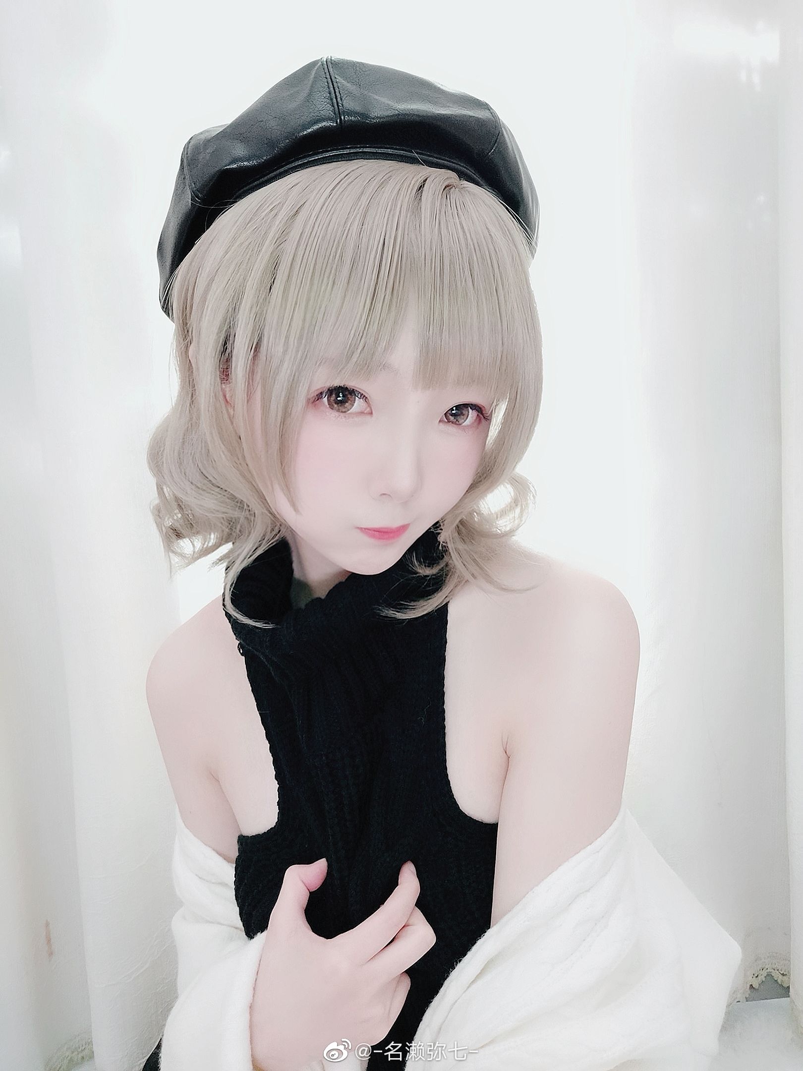 [Cosplay写真] 动漫博主名濑弥七 - 毛衣