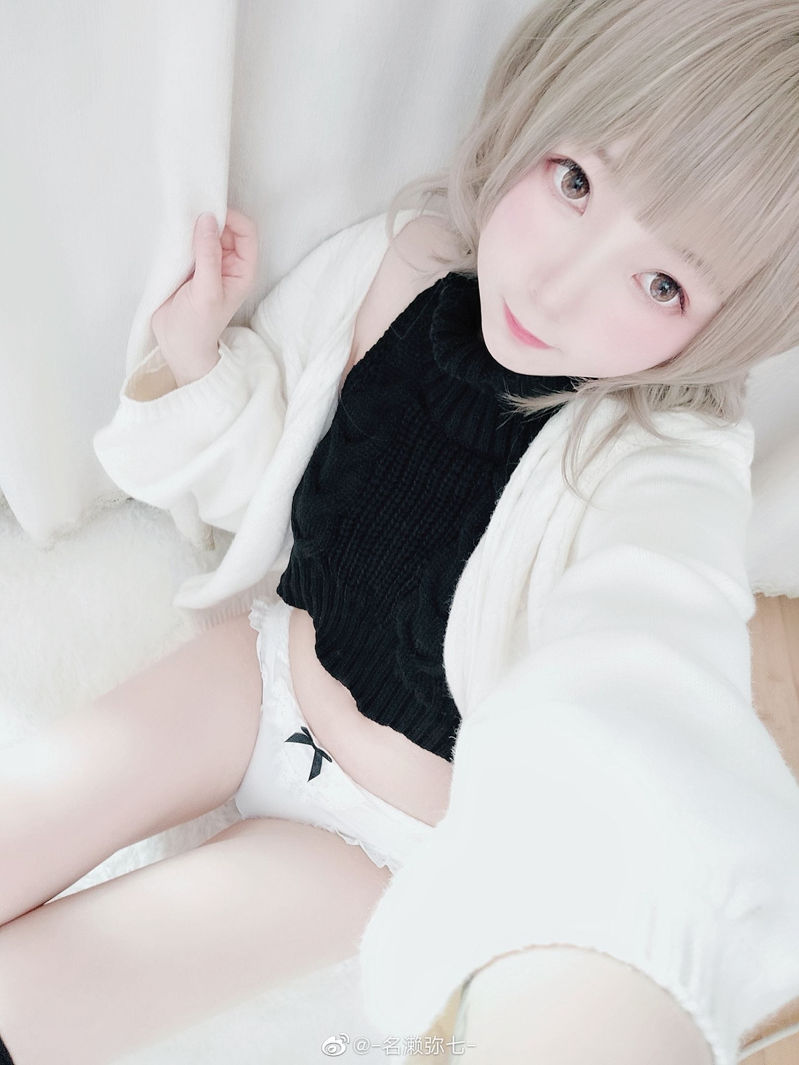 [Cosplay写真] 动漫博主名濑弥七 - 毛衣