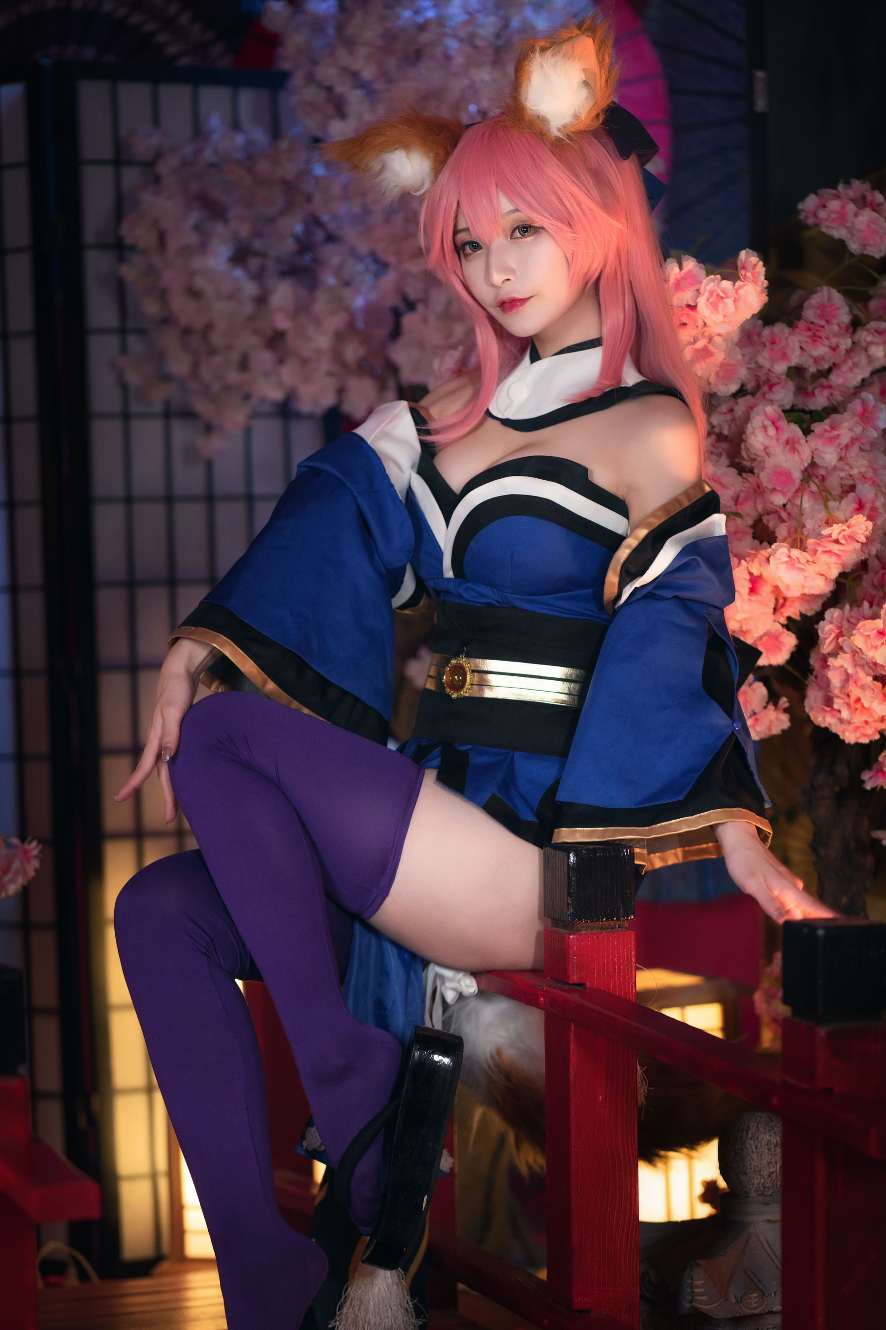 [Cosplay写真] 动漫博主铁板烧鬼舞w - 玉藻前 原皮