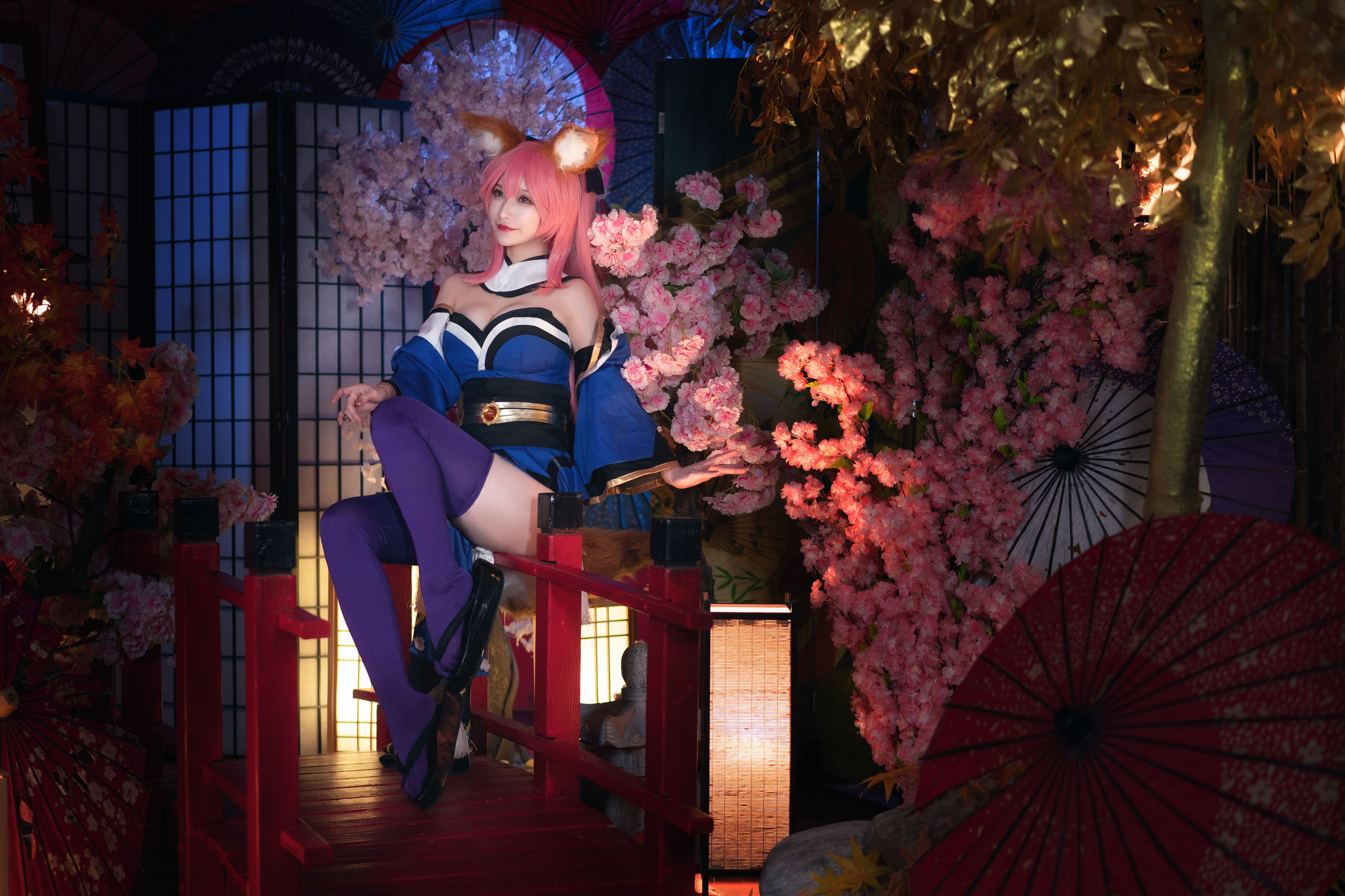 [Cosplay写真] 动漫博主铁板烧鬼舞w - 玉藻前 原皮