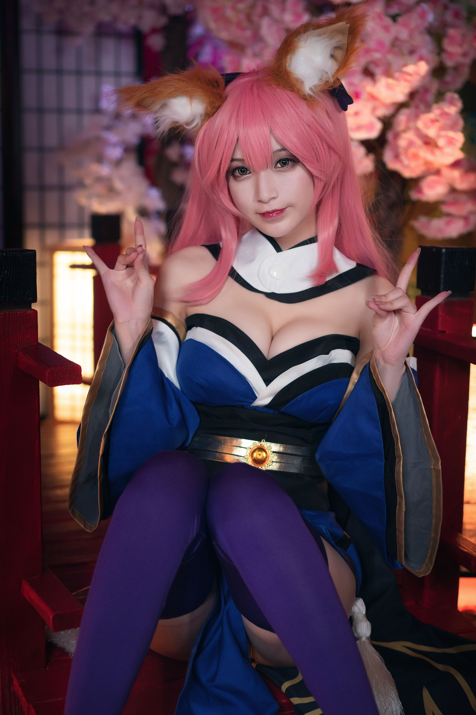 [Cosplay写真] 动漫博主铁板烧鬼舞w - 玉藻前 原皮