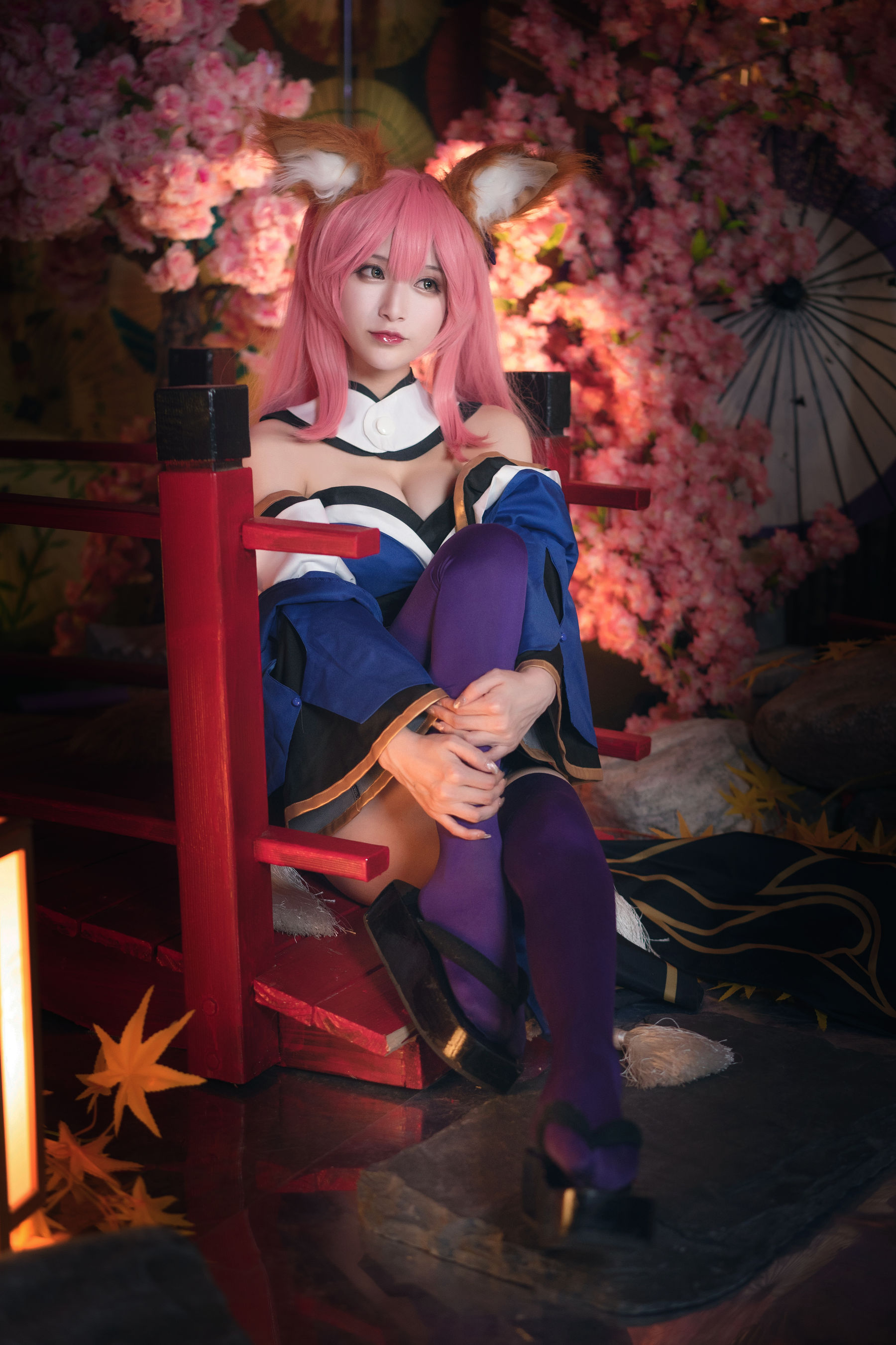 [Cosplay写真] 动漫博主铁板烧鬼舞w - 玉藻前 原皮