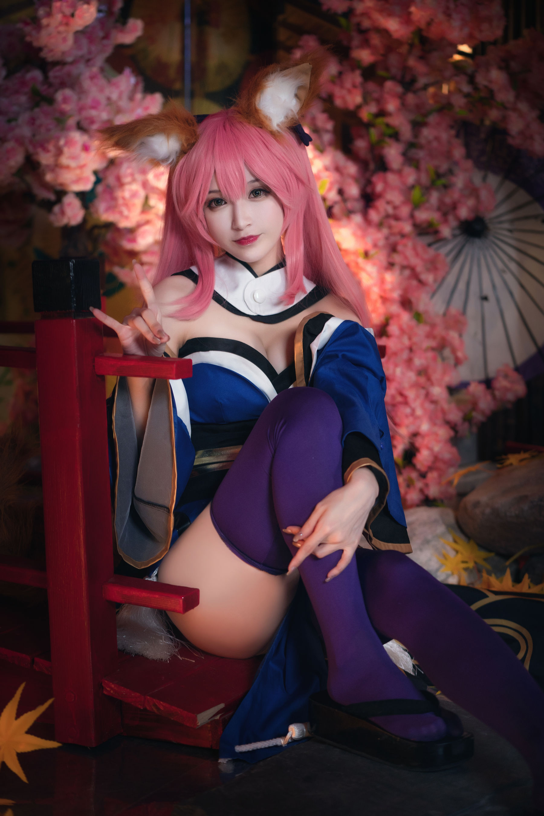 [Cosplay写真] 动漫博主铁板烧鬼舞w - 玉藻前 原皮