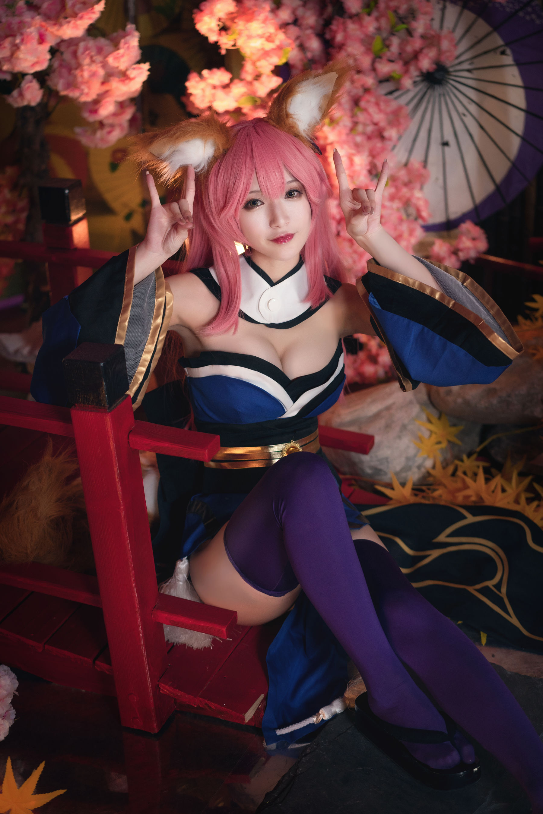 [Cosplay写真] 动漫博主铁板烧鬼舞w - 玉藻前 原皮