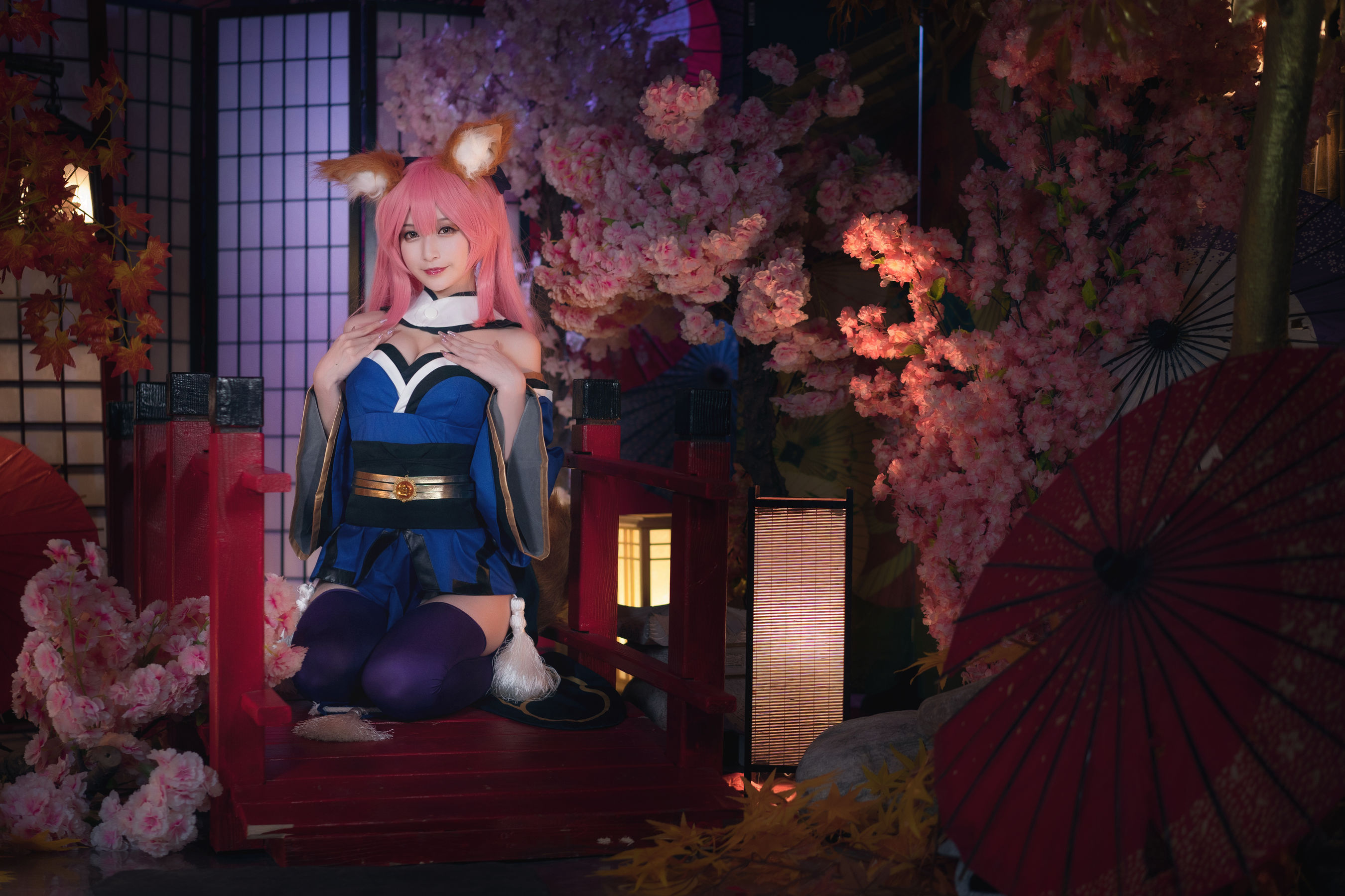 [Cosplay写真] 动漫博主铁板烧鬼舞w - 玉藻前 原皮