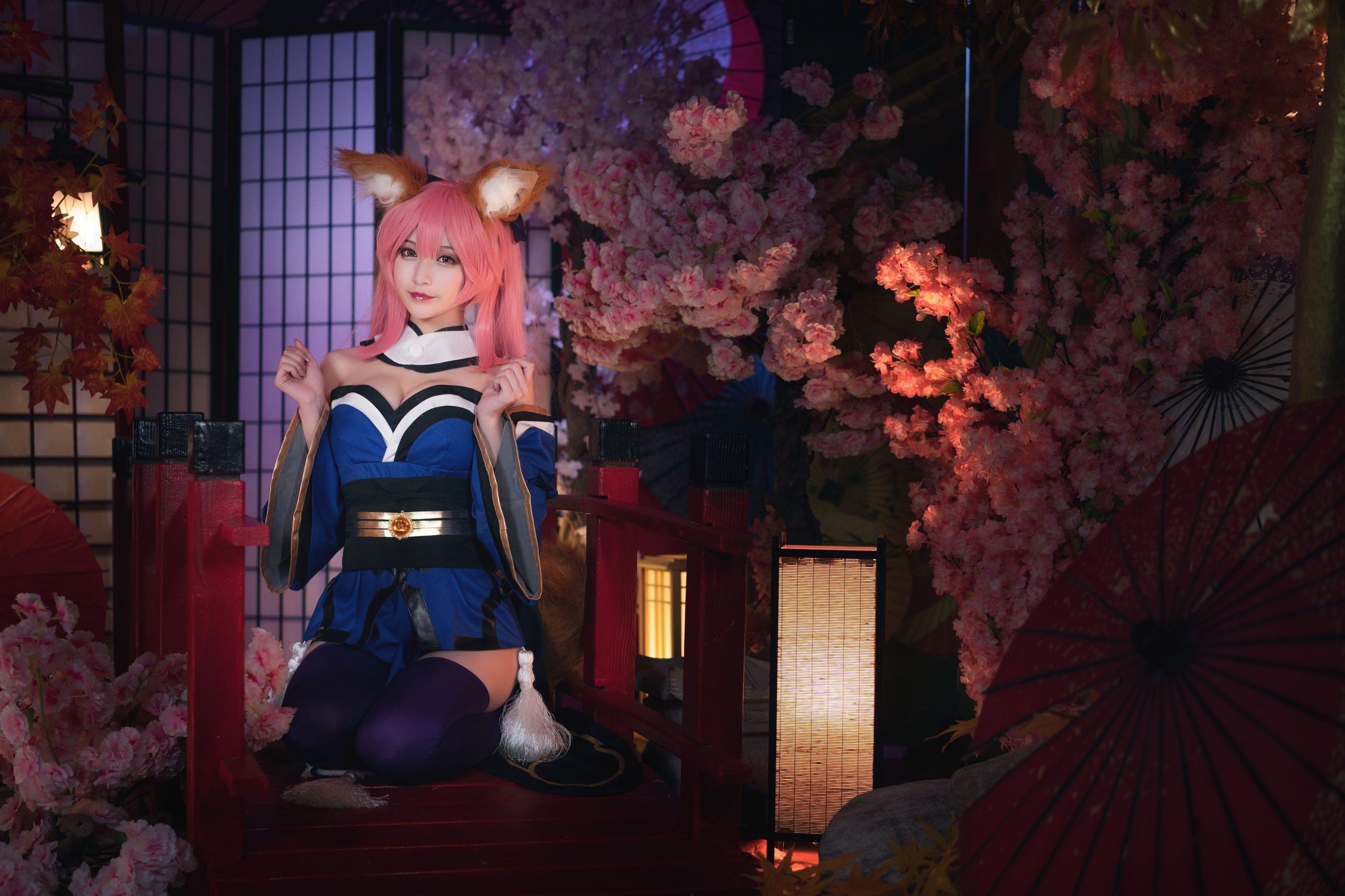[Cosplay写真] 动漫博主铁板烧鬼舞w - 玉藻前 原皮