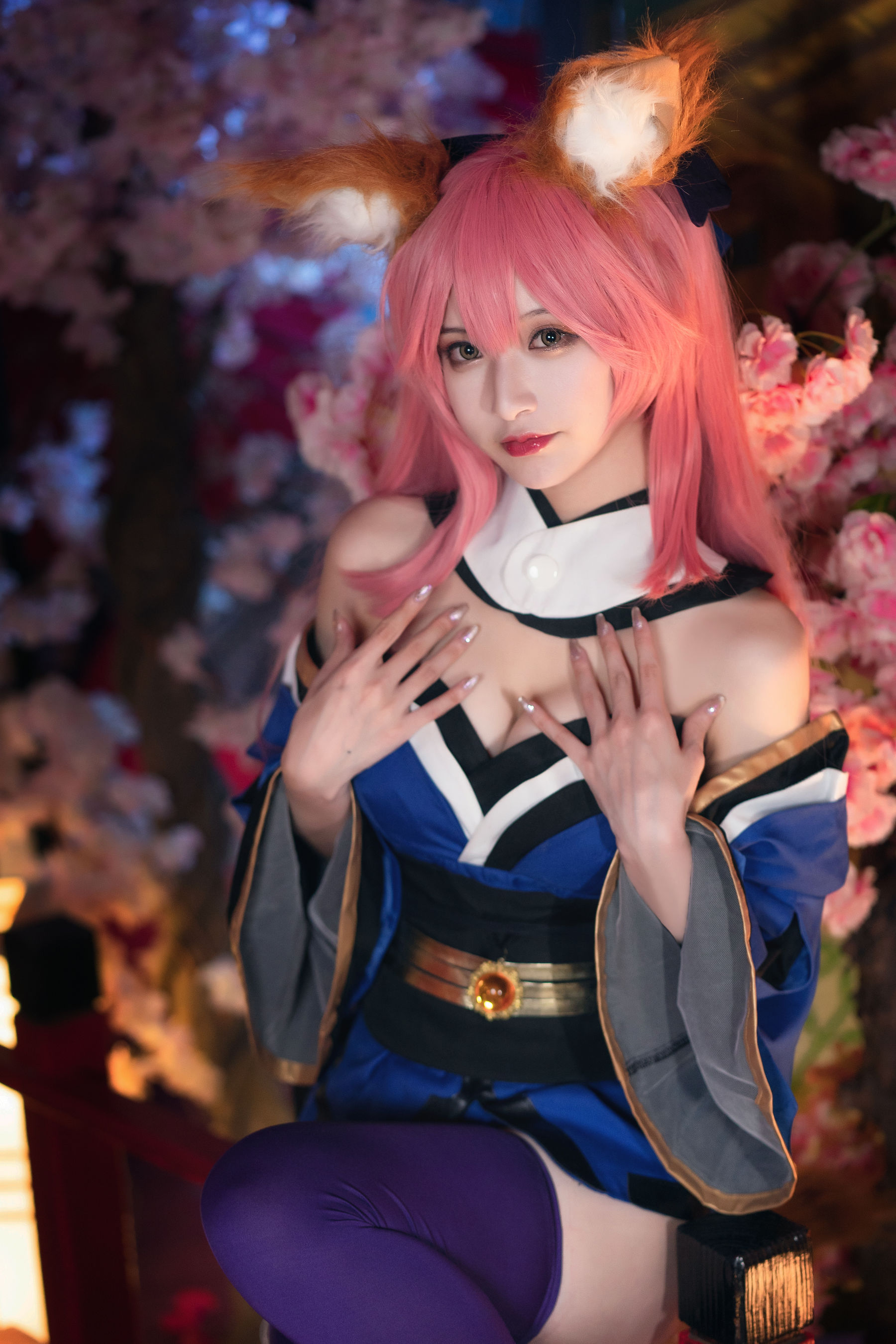 [Cosplay写真] 动漫博主铁板烧鬼舞w - 玉藻前 原皮