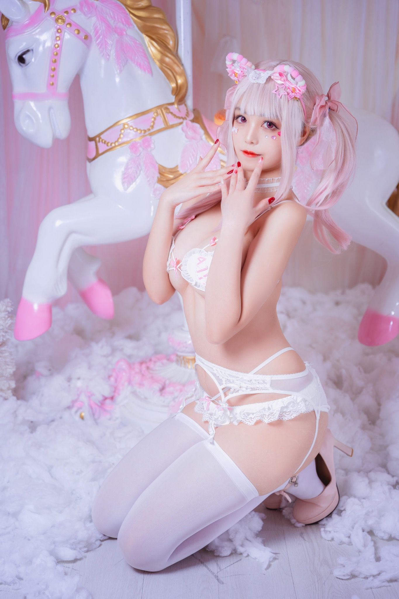 [Cosplay写真] 萌系小姐姐蜜汁猫裘 - 糖果假期