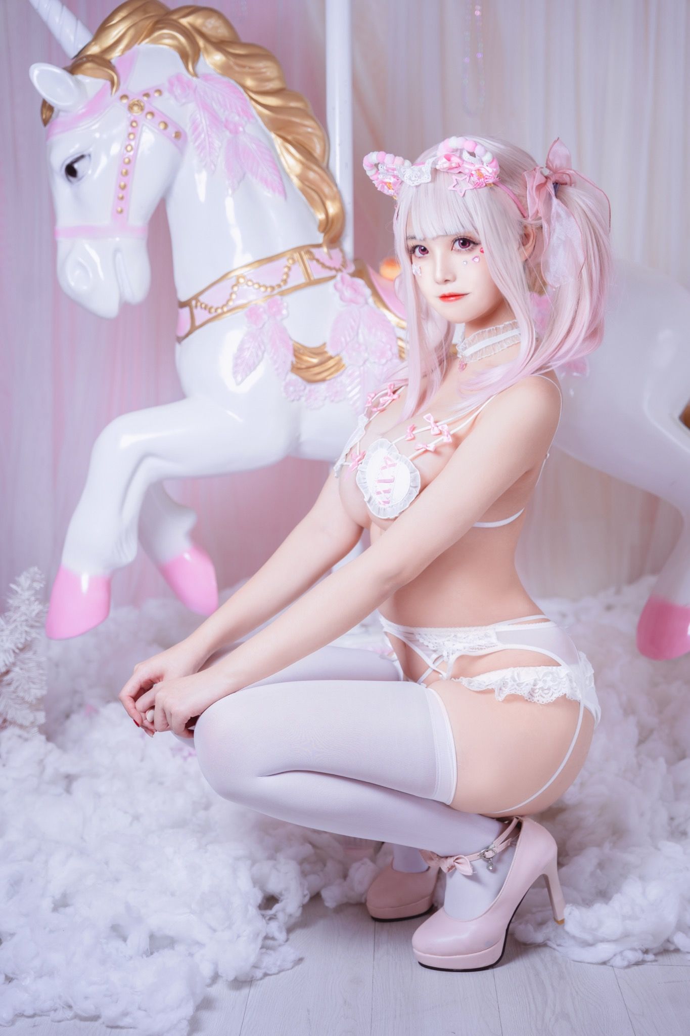 [Cosplay写真] 萌系小姐姐蜜汁猫裘 - 糖果假期