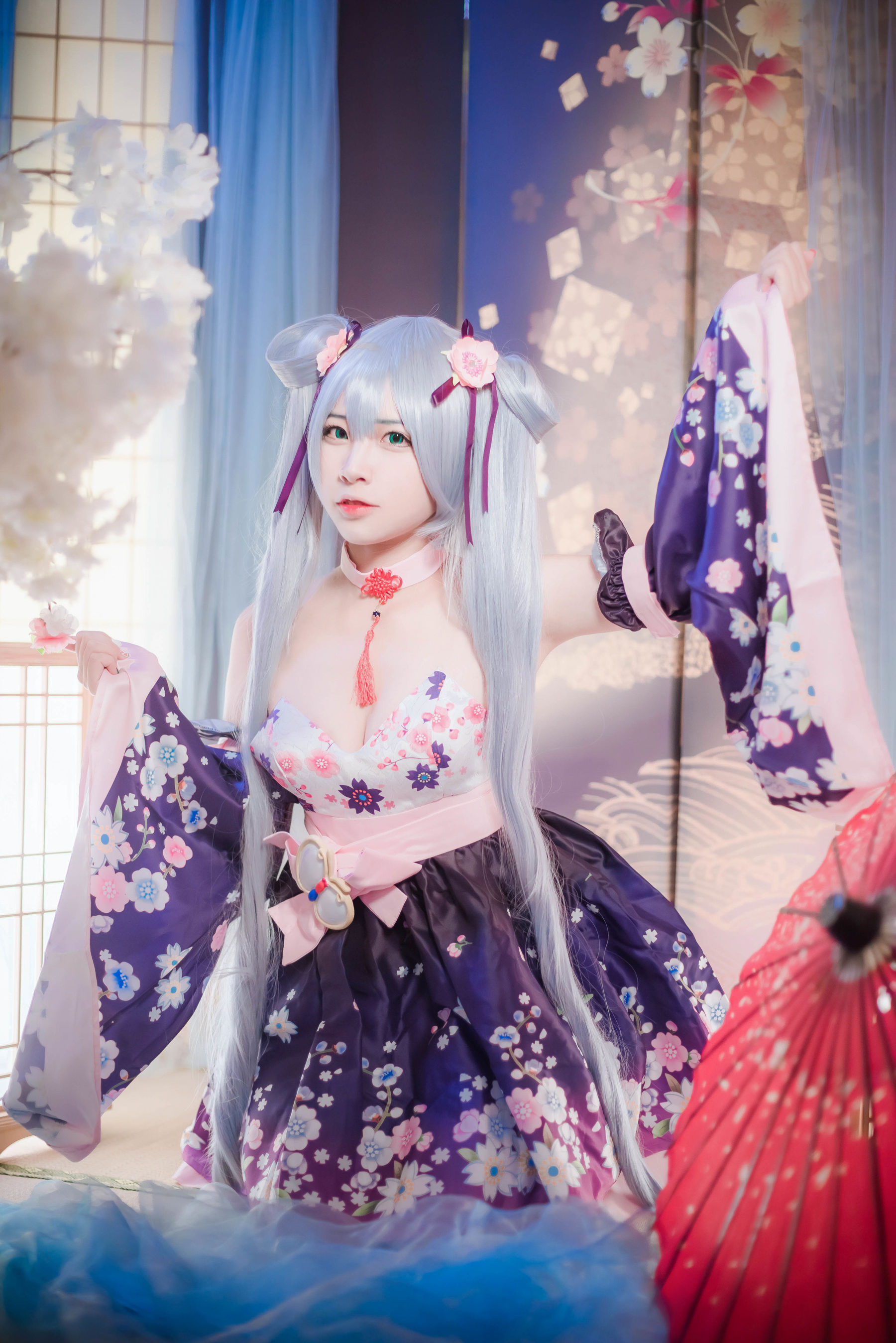 [Cosplay写真] 人气Coser二佐Nisa - 双马尾
