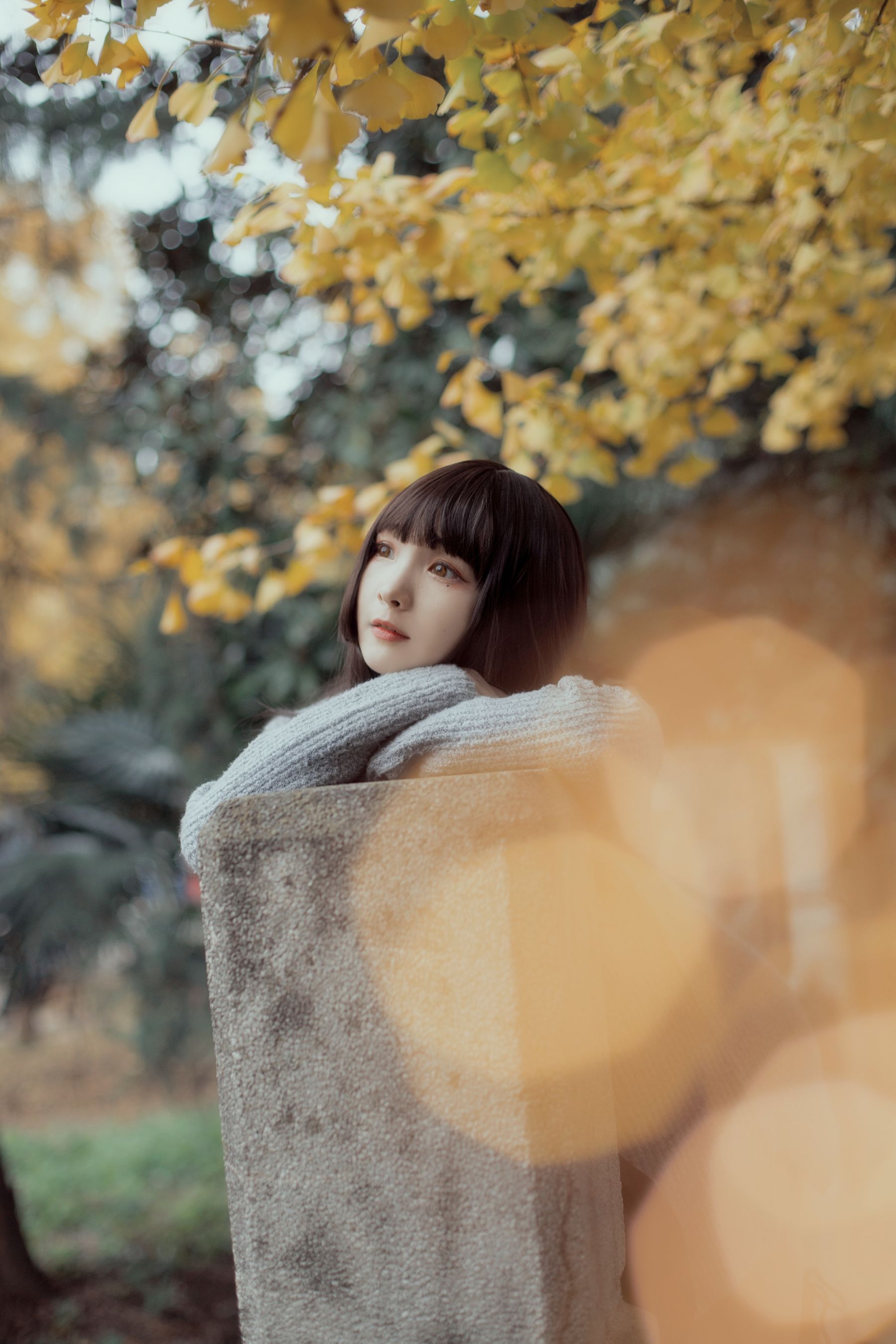 [Cosplay写真] 二次元美女古川kagura - 银杏树下