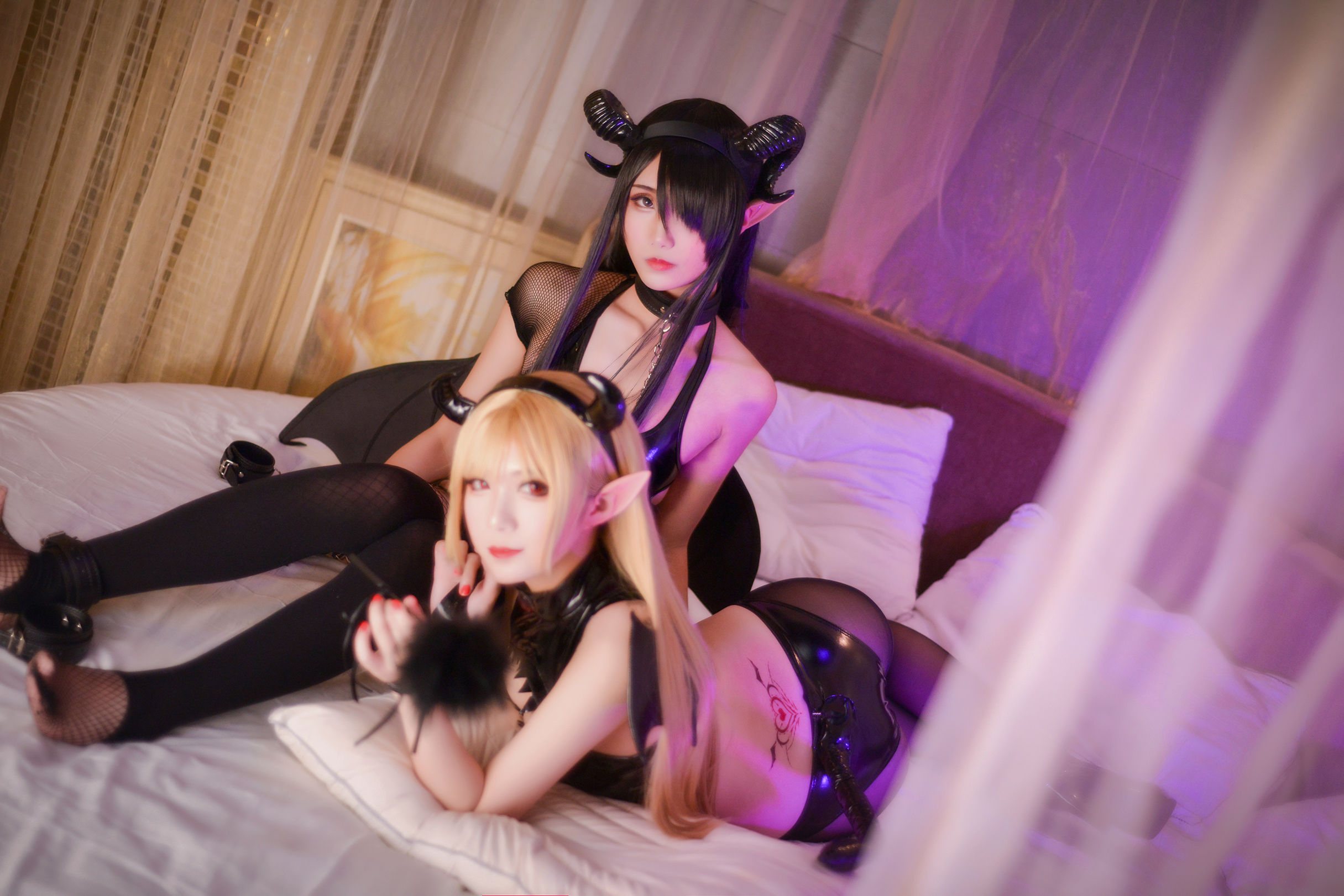 [Cosplay写真] 动漫博主曉美媽 - 魅魔双人合集