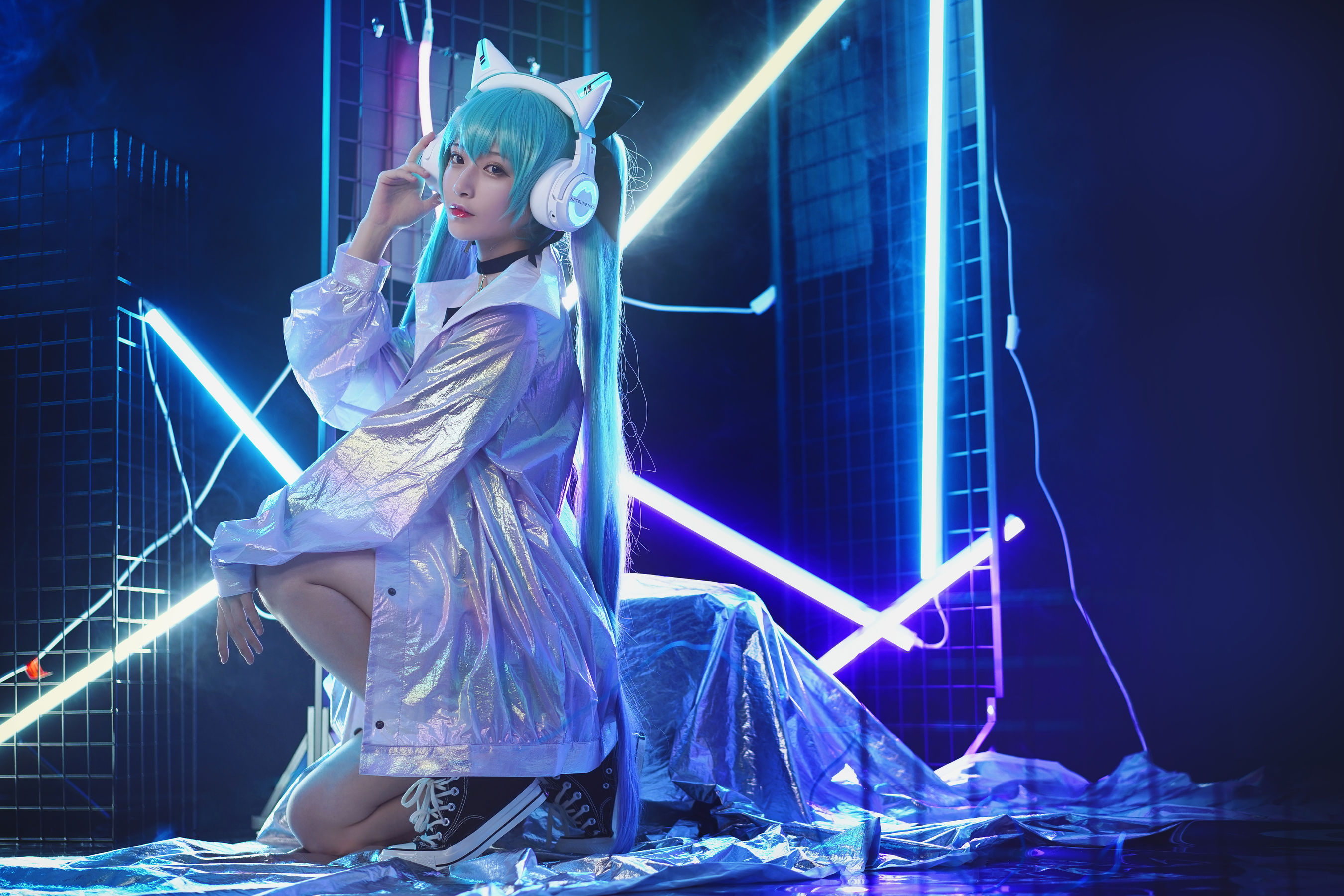 [Cosplay写真] 动漫博主铁板烧鬼舞w - 妖舞耳机miku