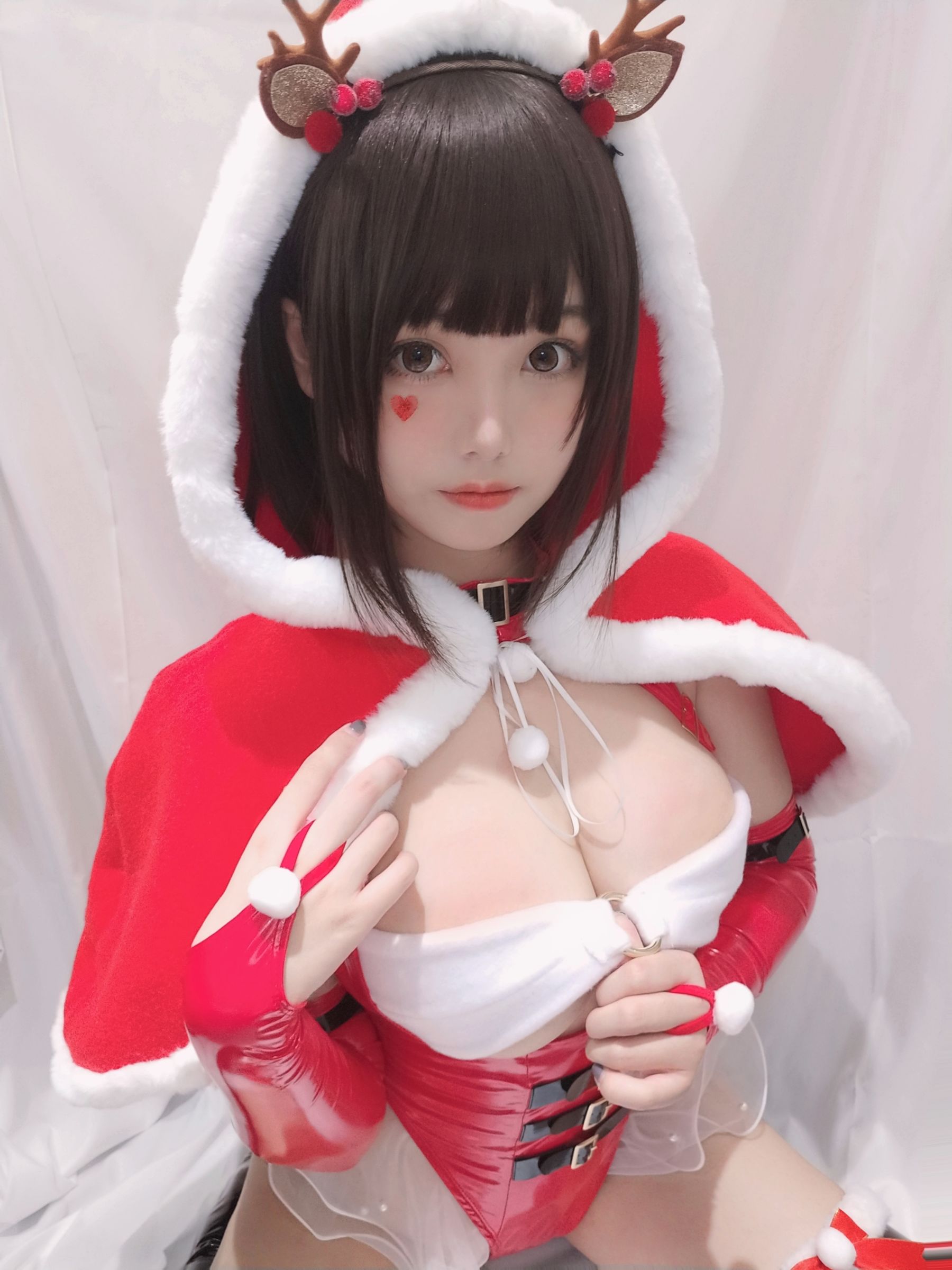 [Cosplay写真] 萌系小姐姐蜜汁猫裘 - 圣诞自拍