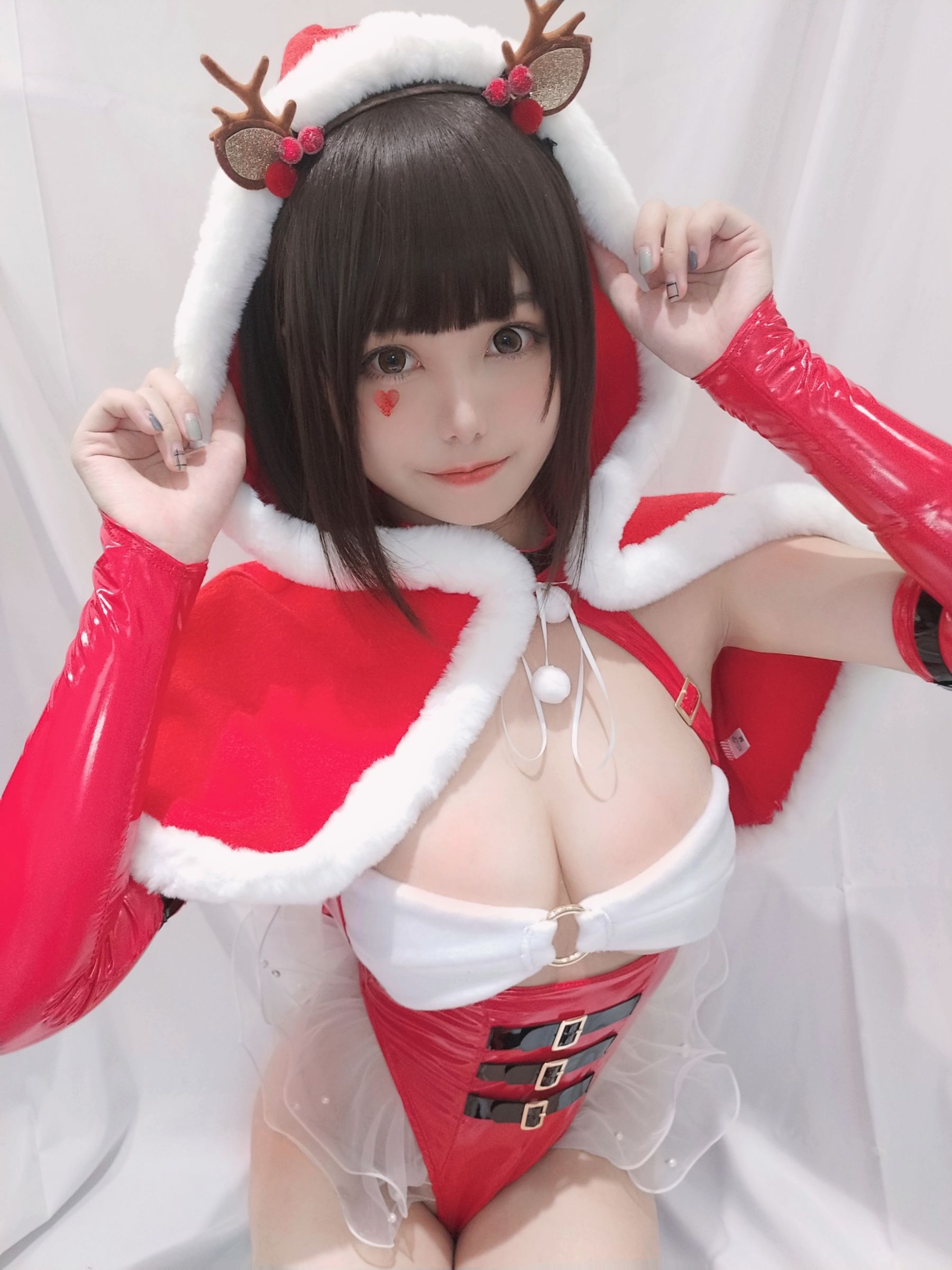 [Cosplay写真] 萌系小姐姐蜜汁猫裘 - 圣诞自拍