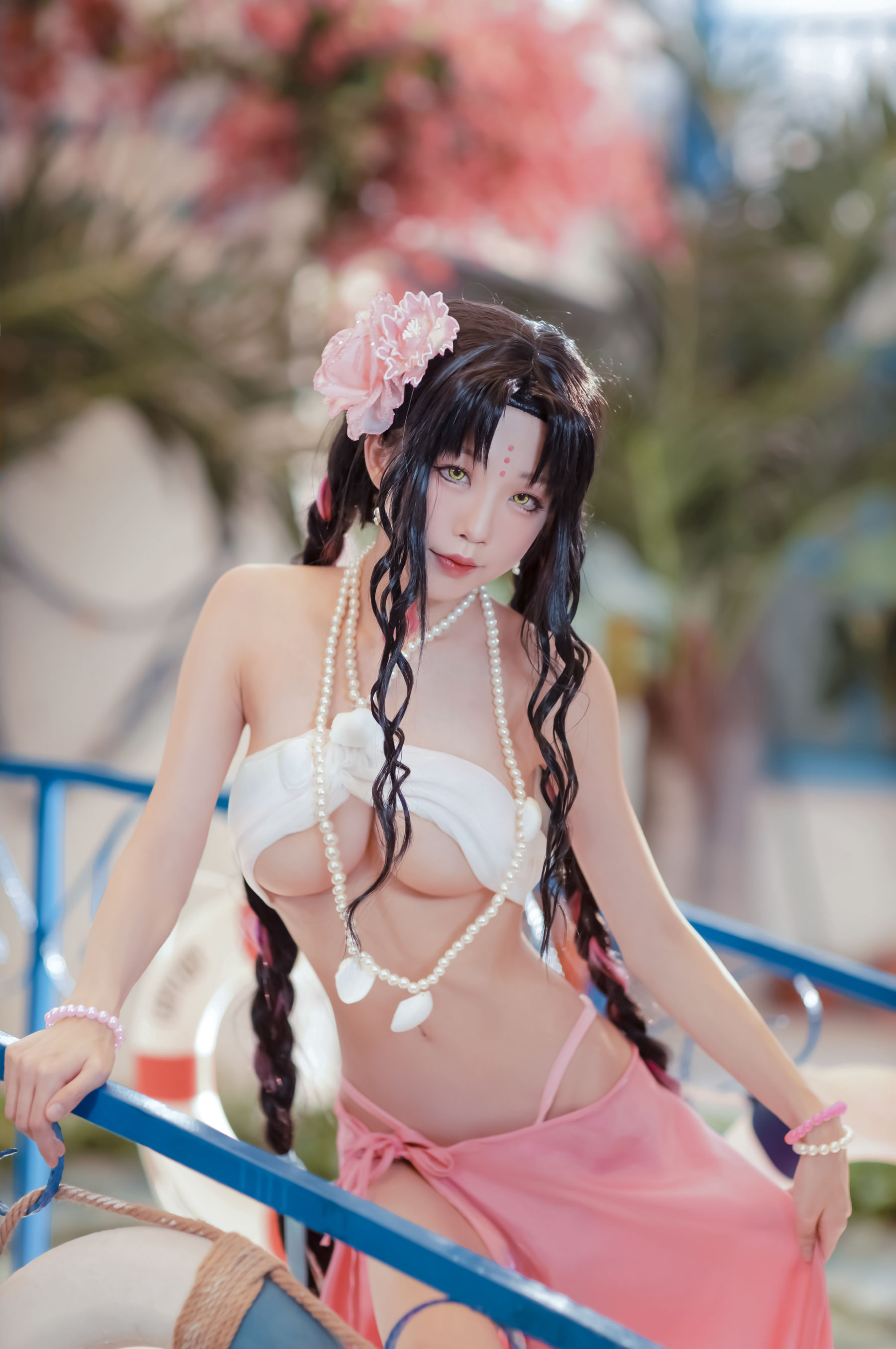 [Cosplay写真] 动漫博主水淼aqua - 杀生院泳装
