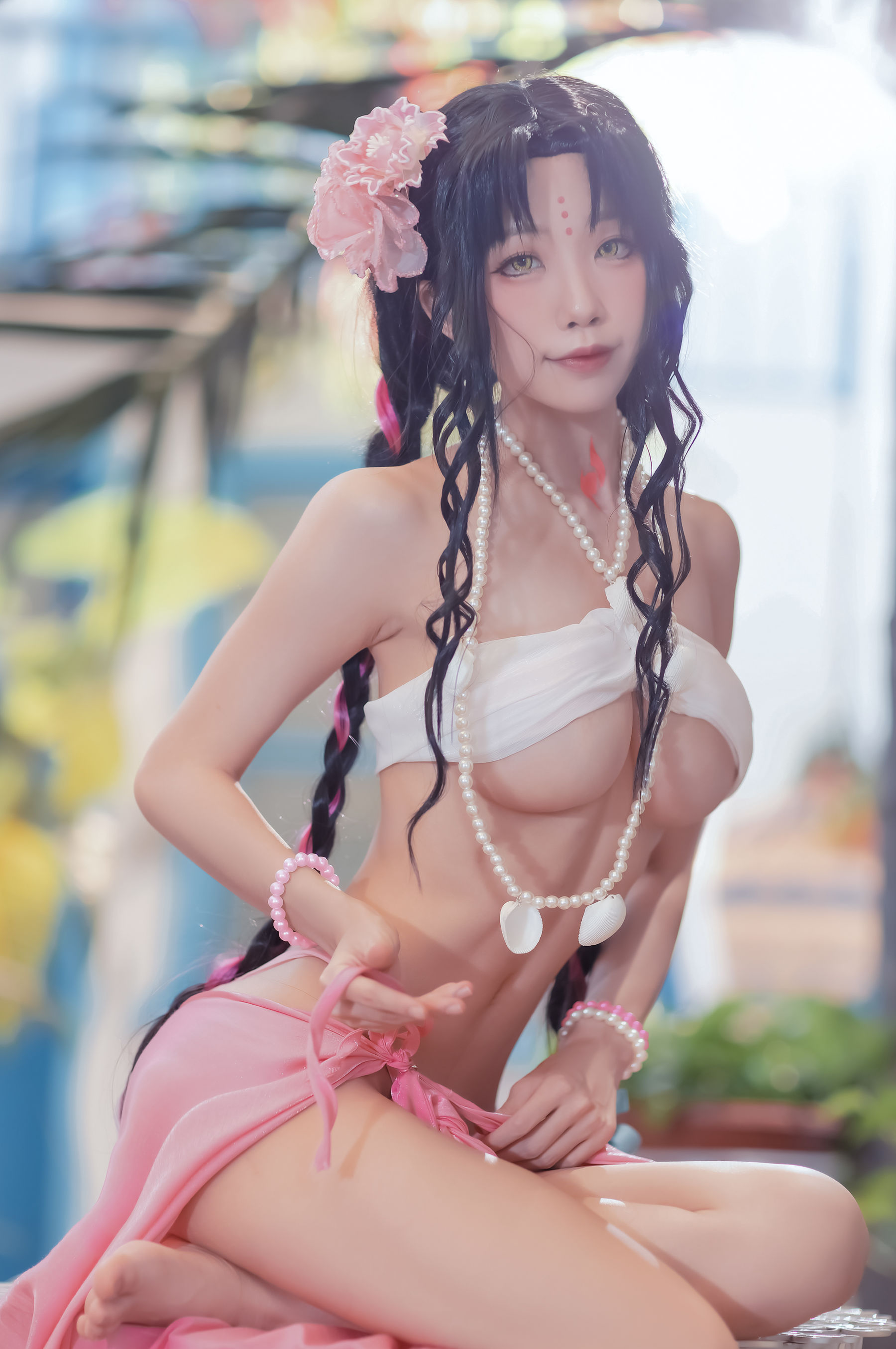 [Cosplay写真] 动漫博主水淼aqua - 杀生院泳装
