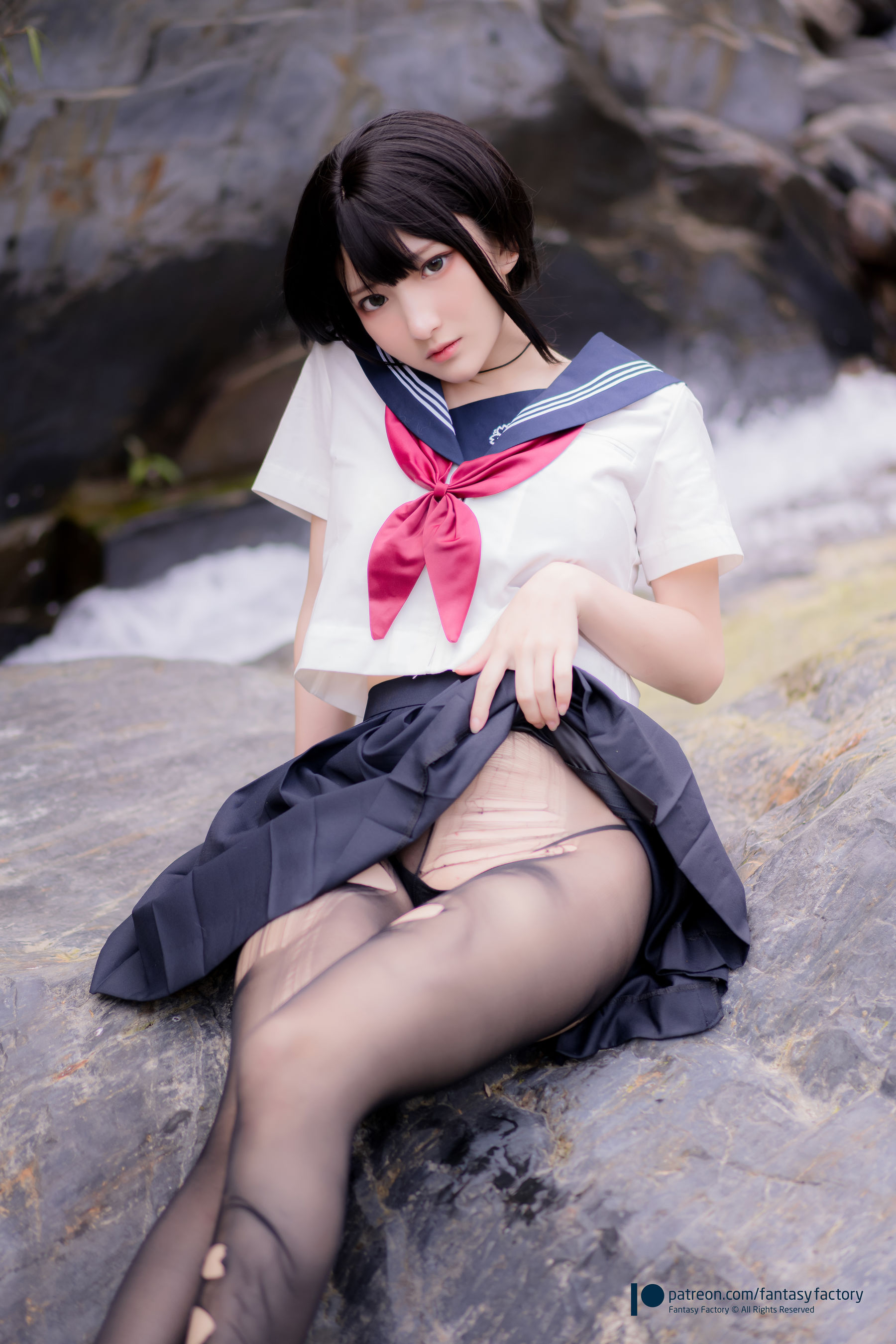 [Cosplay写真] 小丁 《Fantasy Factory》 - 2020.07 女仆 JK 死库水