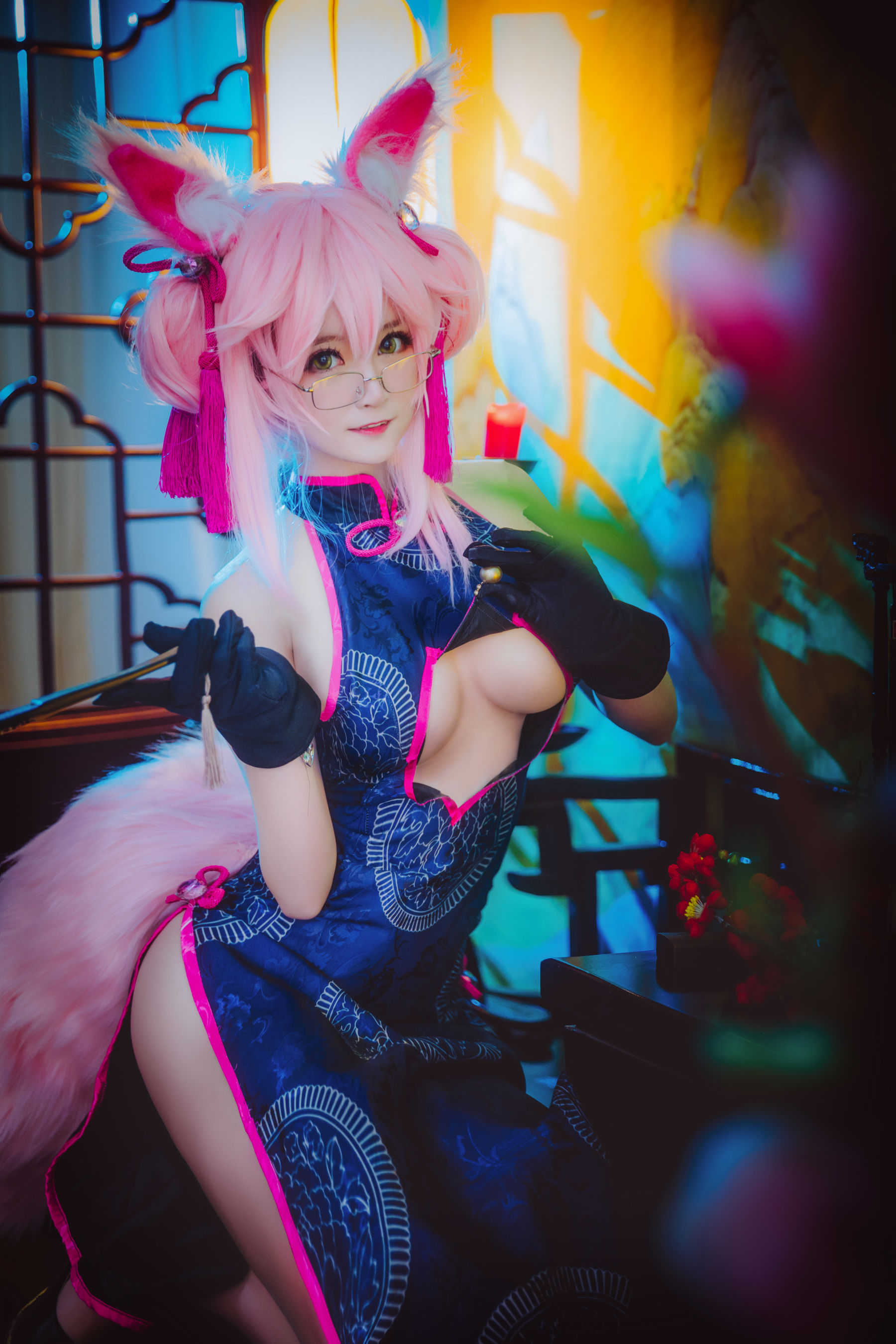 [Cosplay写真] 萌宠博主yui金鱼 - 旗袍 玉藻前