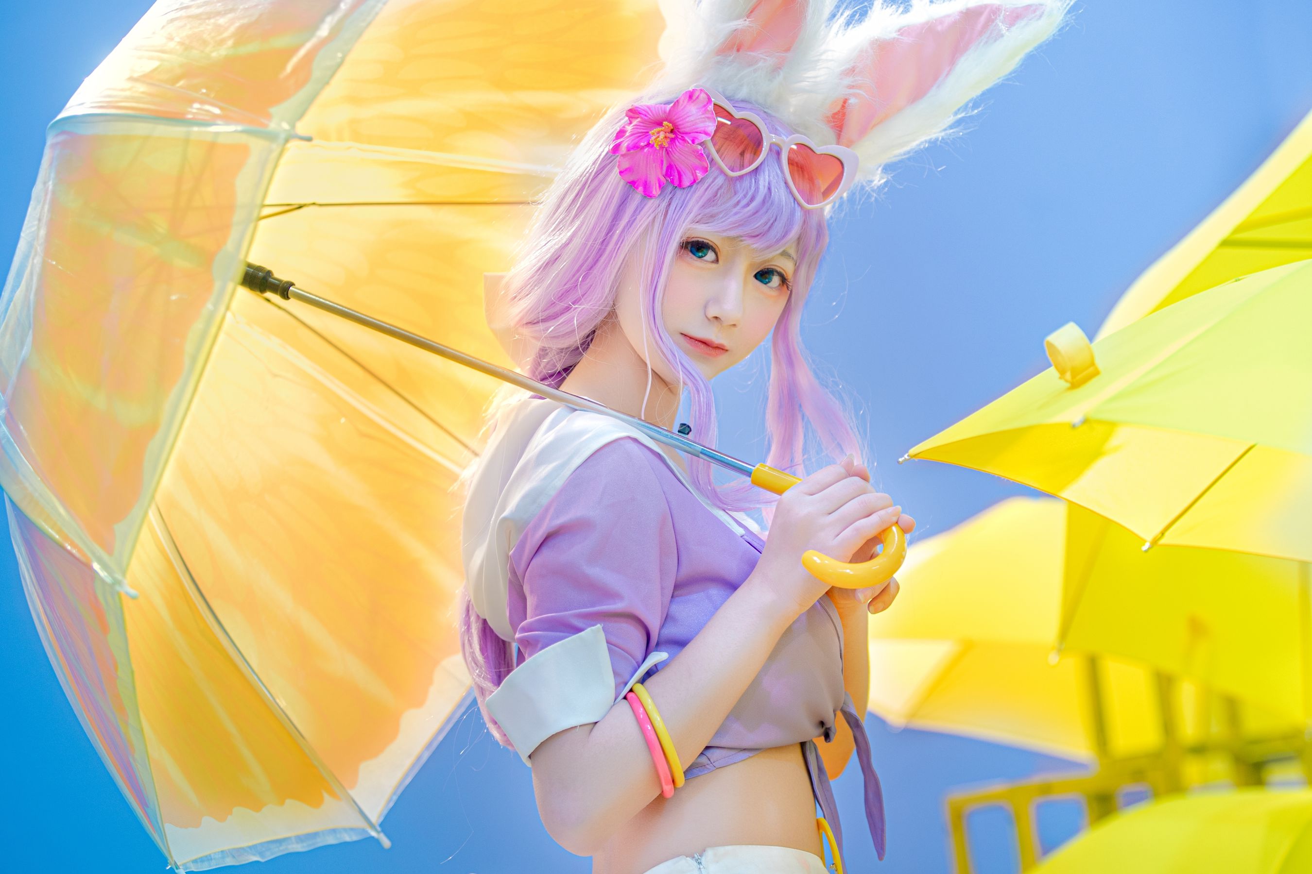 [Cosplay写真] 动漫博主弦音sic - 王者荣耀 公孙离蜜橘之夏