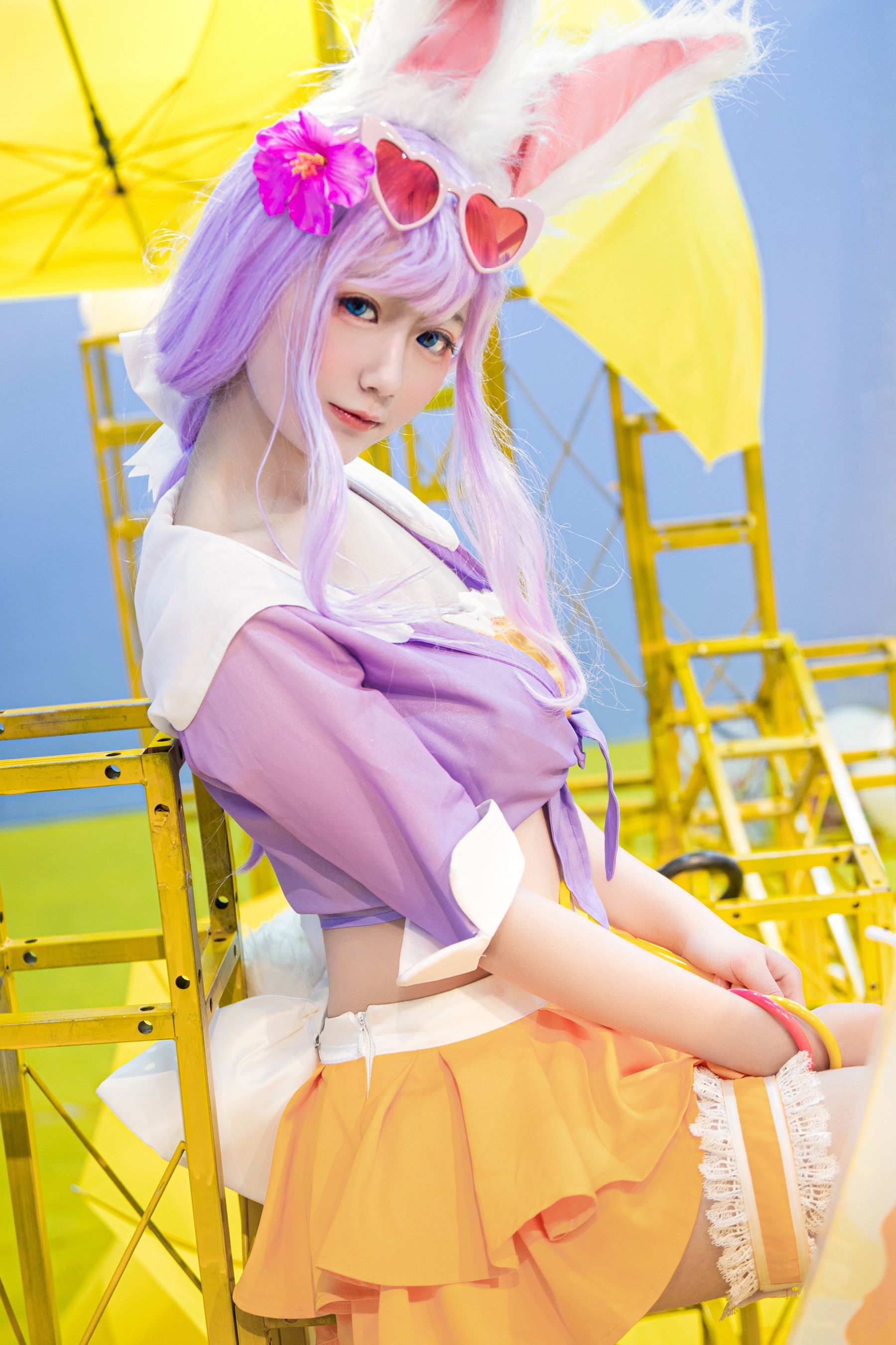 [Cosplay写真] 动漫博主弦音sic - 王者荣耀 公孙离蜜橘之夏
