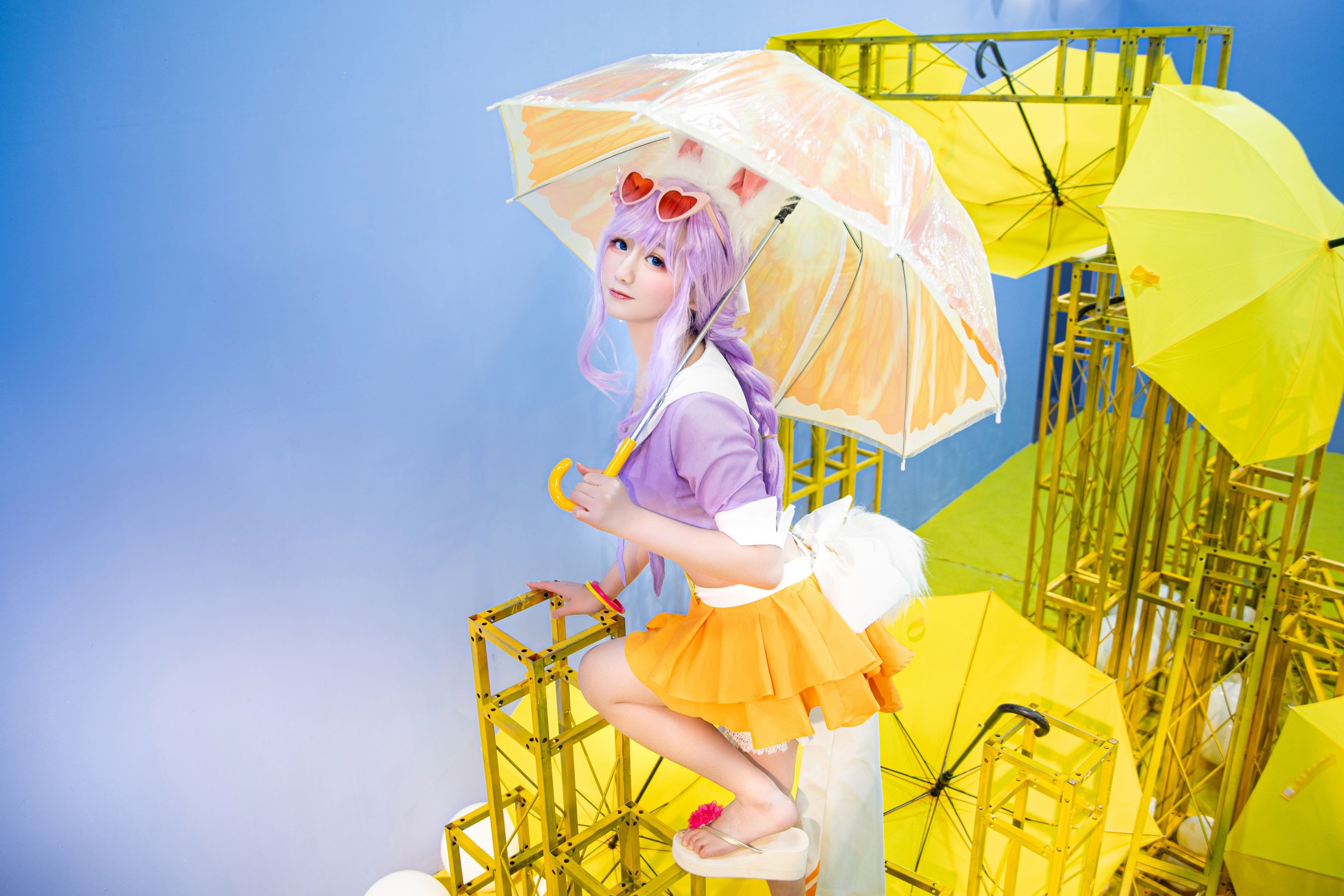 [Cosplay写真] 动漫博主弦音sic - 王者荣耀 公孙离蜜橘之夏