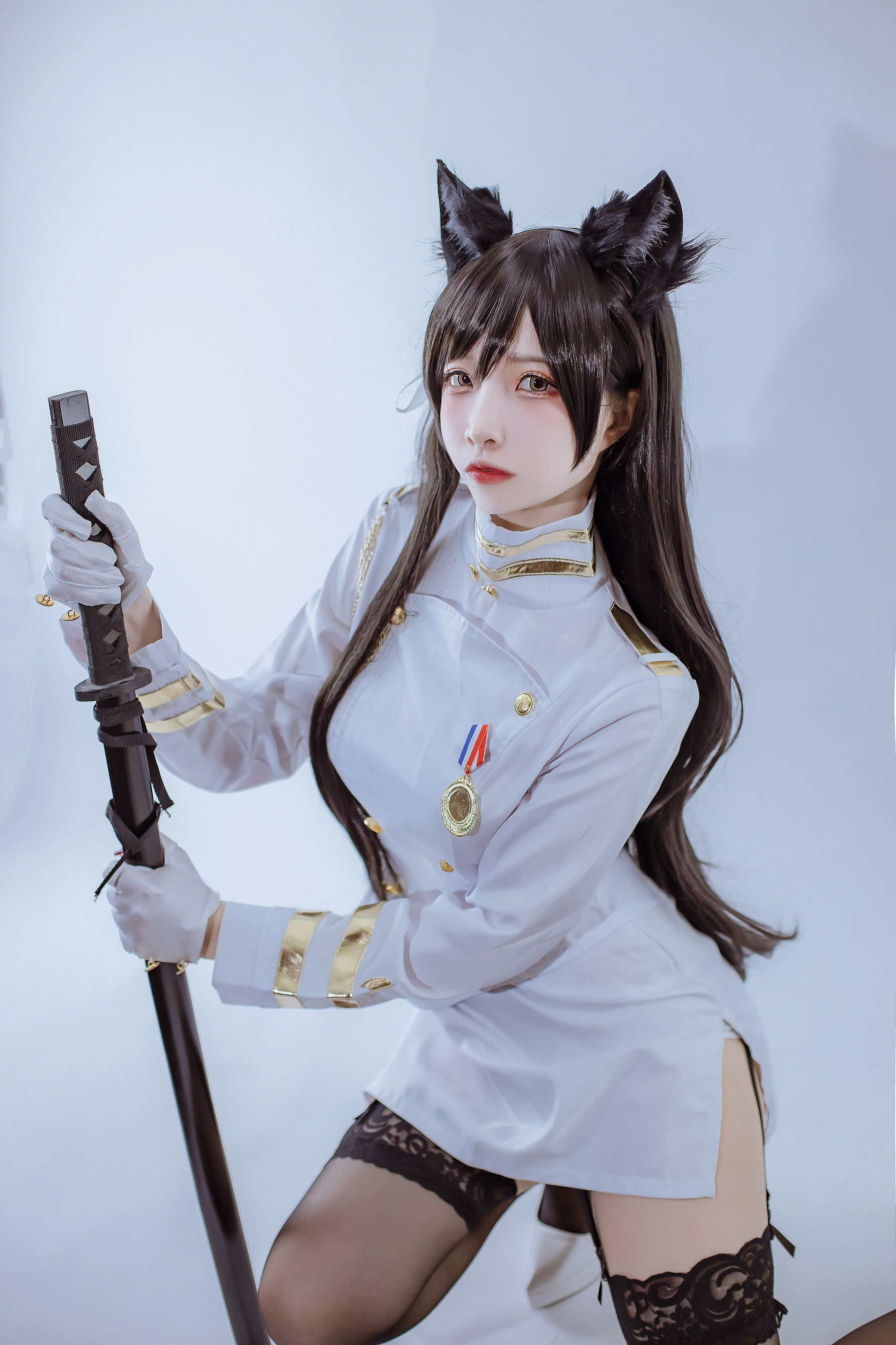 [Cosplay写真] 人气Coser二佐Nisa - 犬之眷之碧蓝爱宕 军装