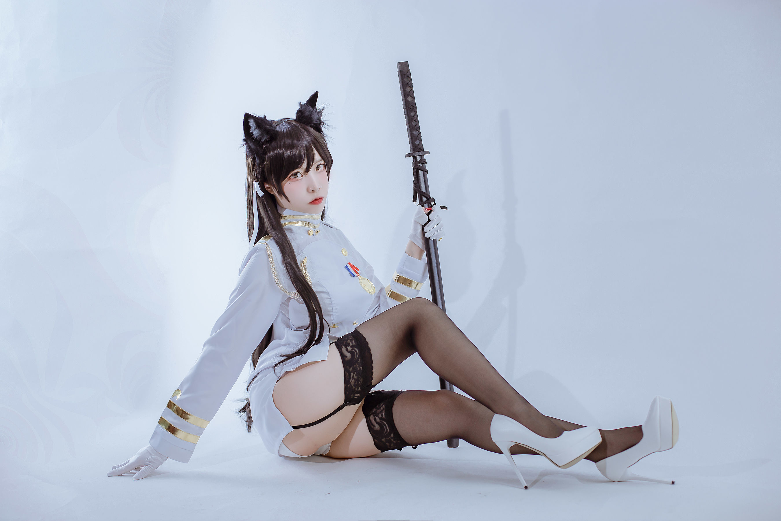 [Cosplay写真] 人气Coser二佐Nisa - 犬之眷之碧蓝爱宕 军装