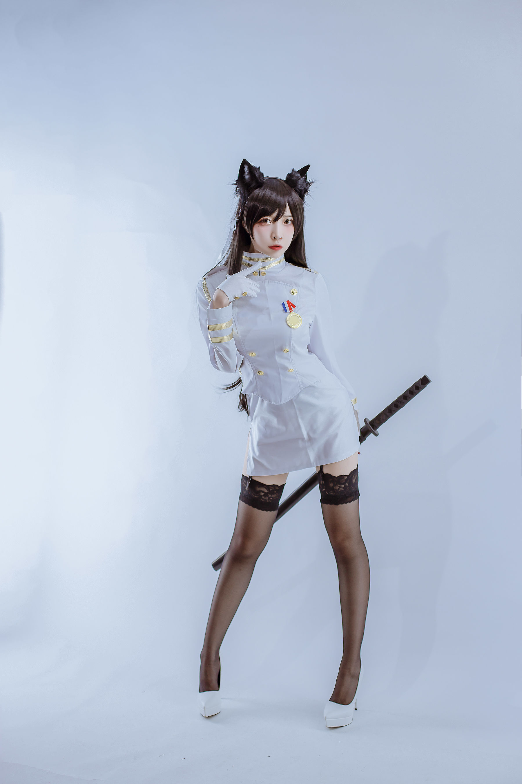 [Cosplay写真] 人气Coser二佐Nisa - 犬之眷之碧蓝爱宕 军装